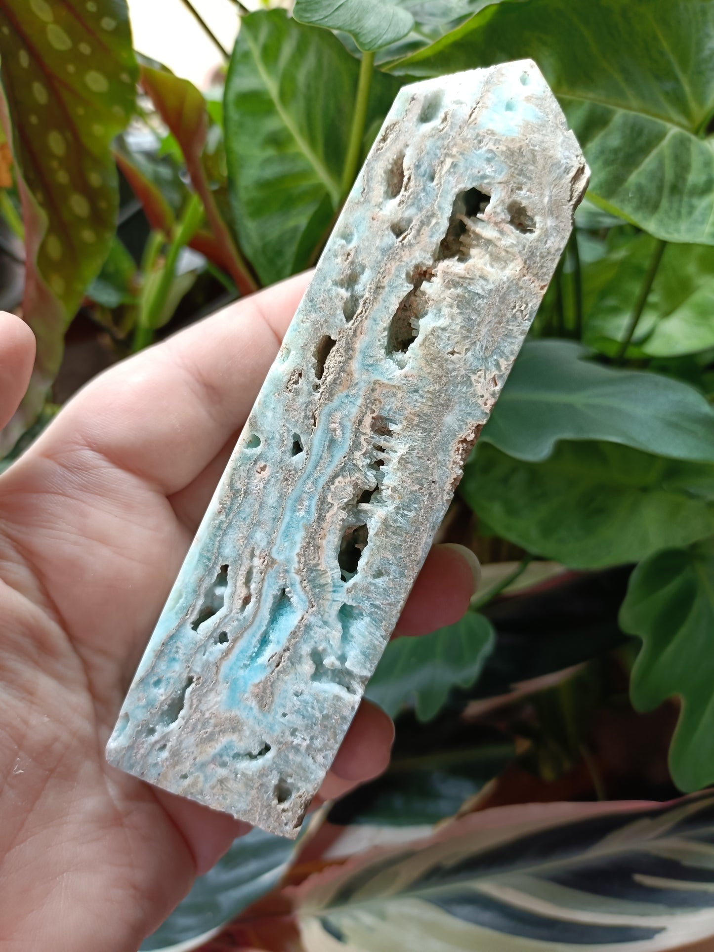 Blue Aragonite Tower - 271g