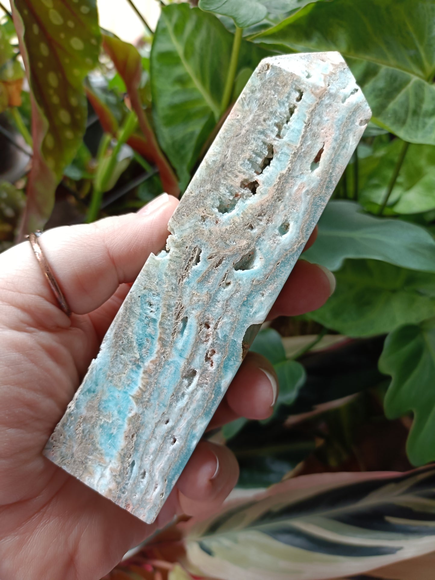 Blue Aragonite Tower - 271g