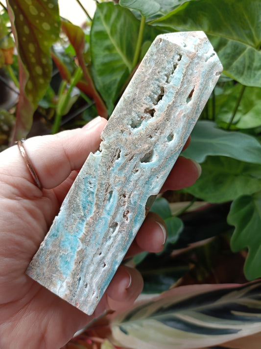 Blue Aragonite Tower - 271g