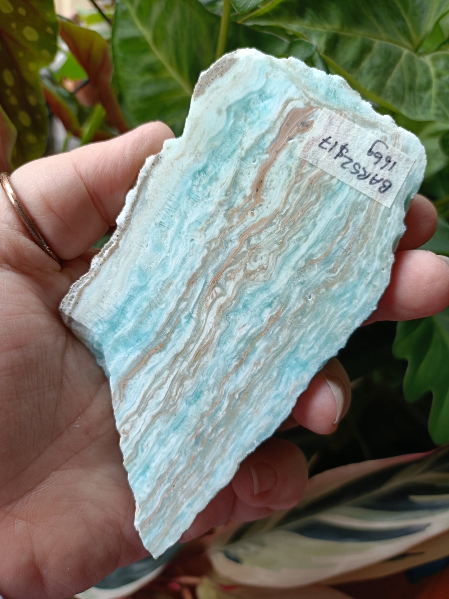 Blue Aragonite Slab - 166g