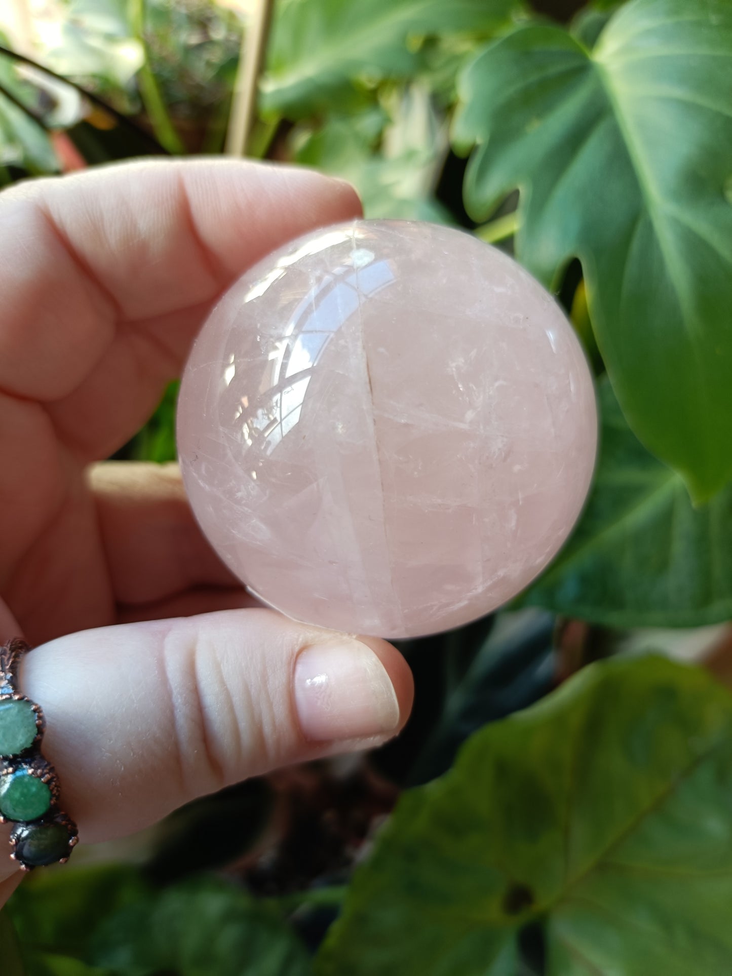 Rose Quartz Sphere - 214g