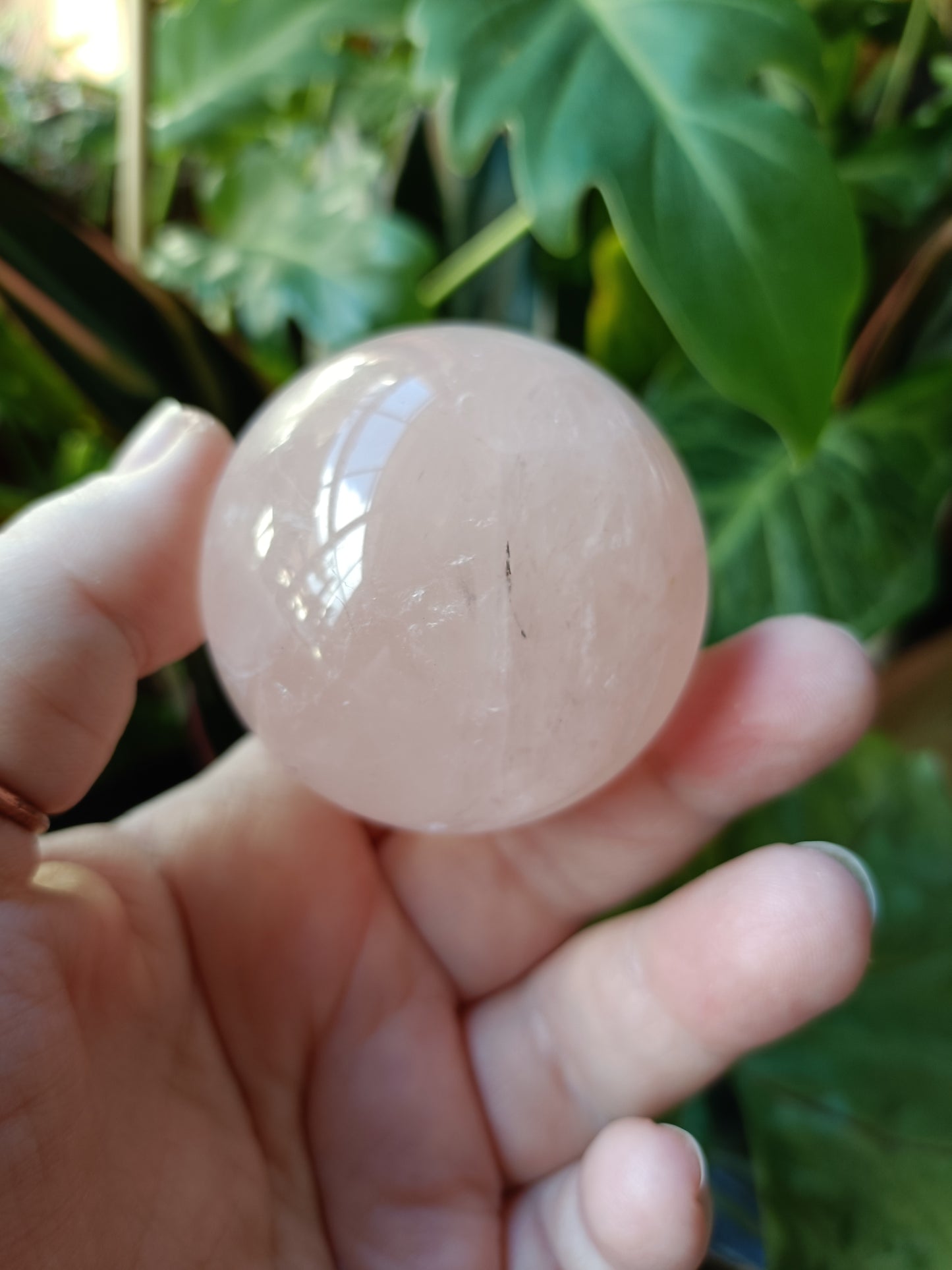 Rose Quartz Sphere - 214g