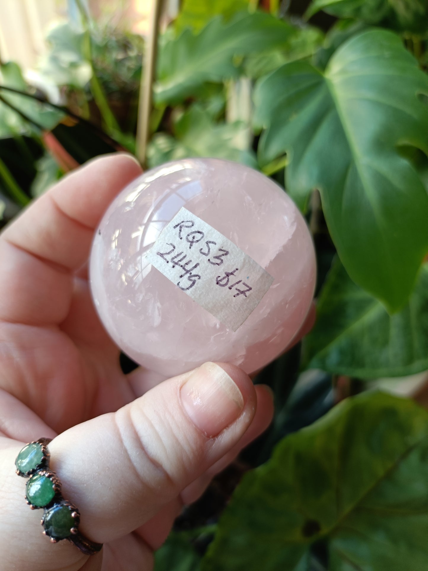 Rose Quartz Sphere - 244g