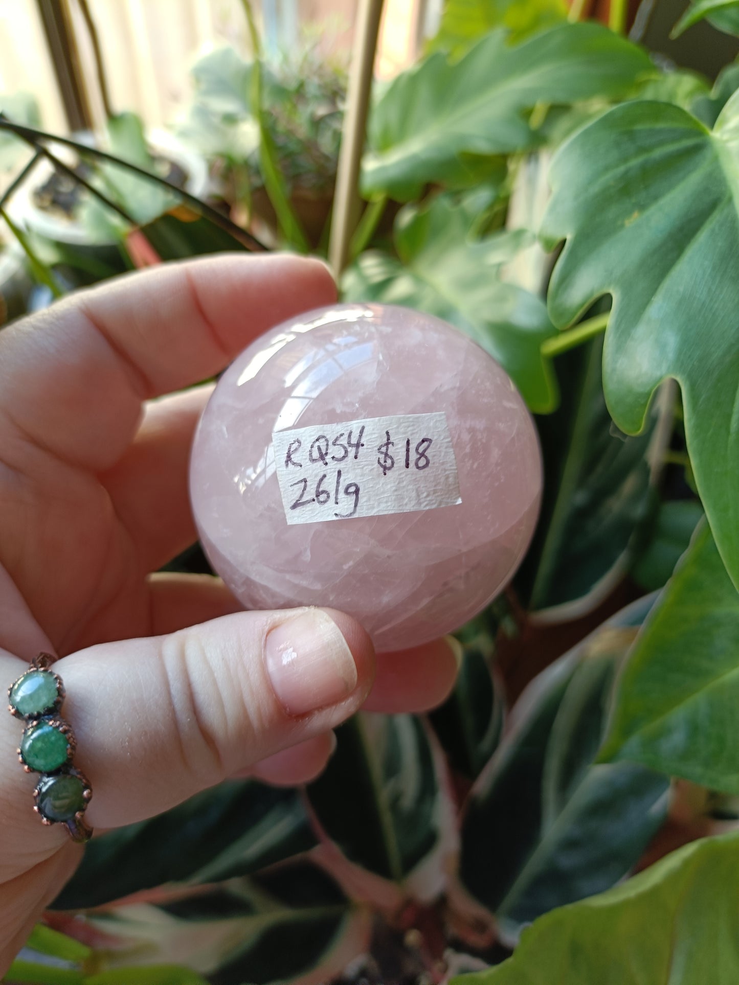 Rose Quartz Sphere - 261g