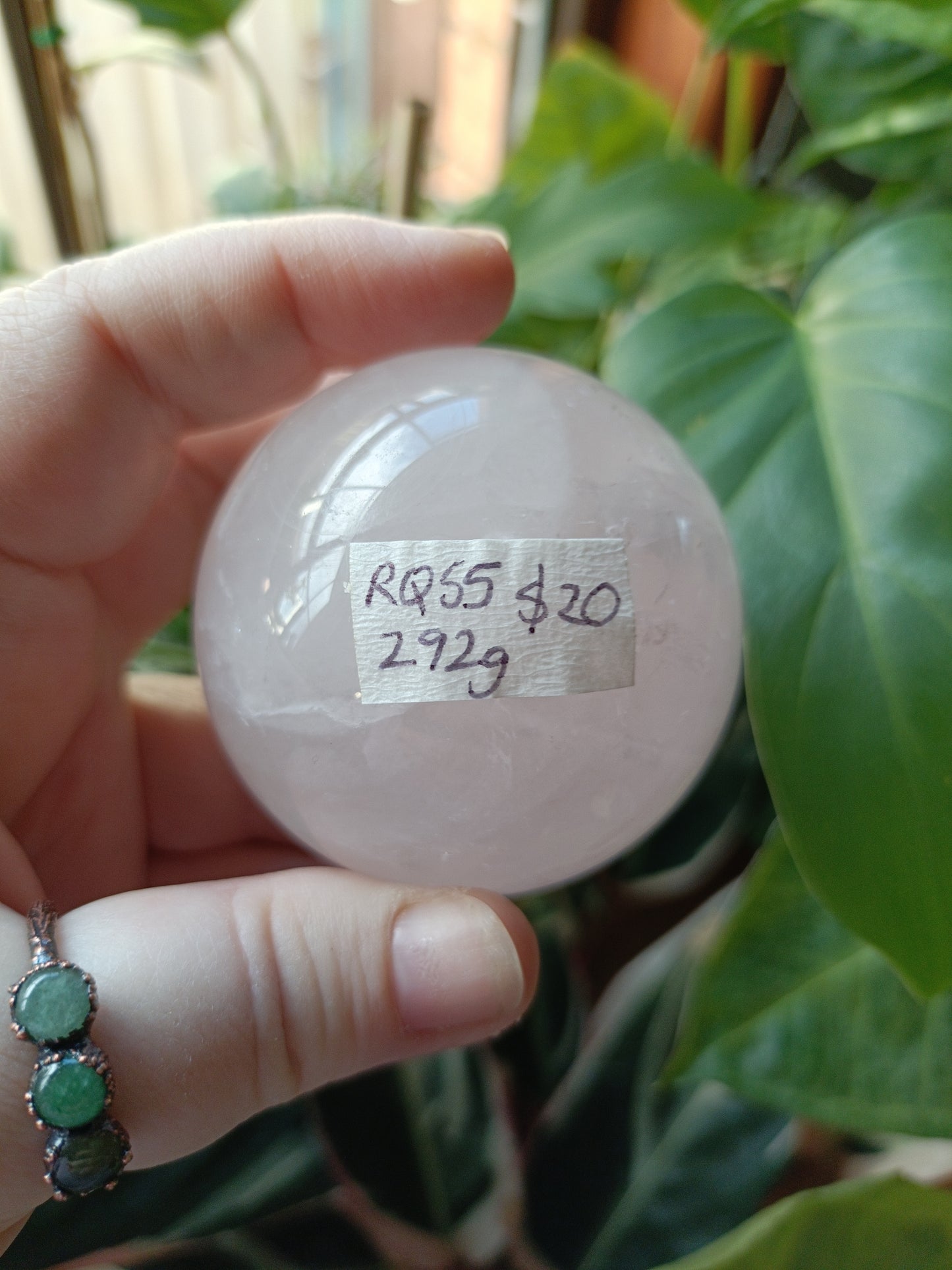 Rose Quartz Sphere - 292g