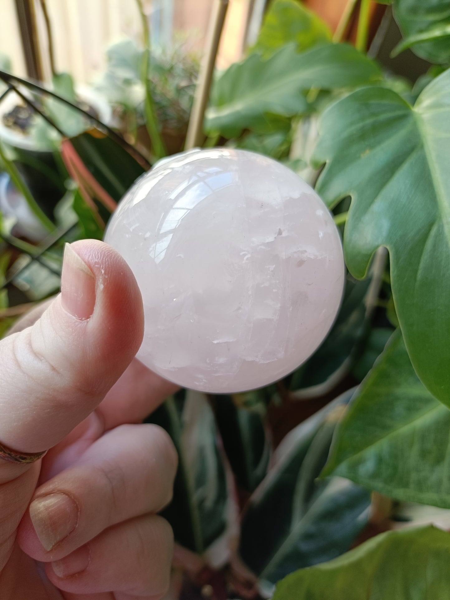 Rose Quartz Sphere - 292g