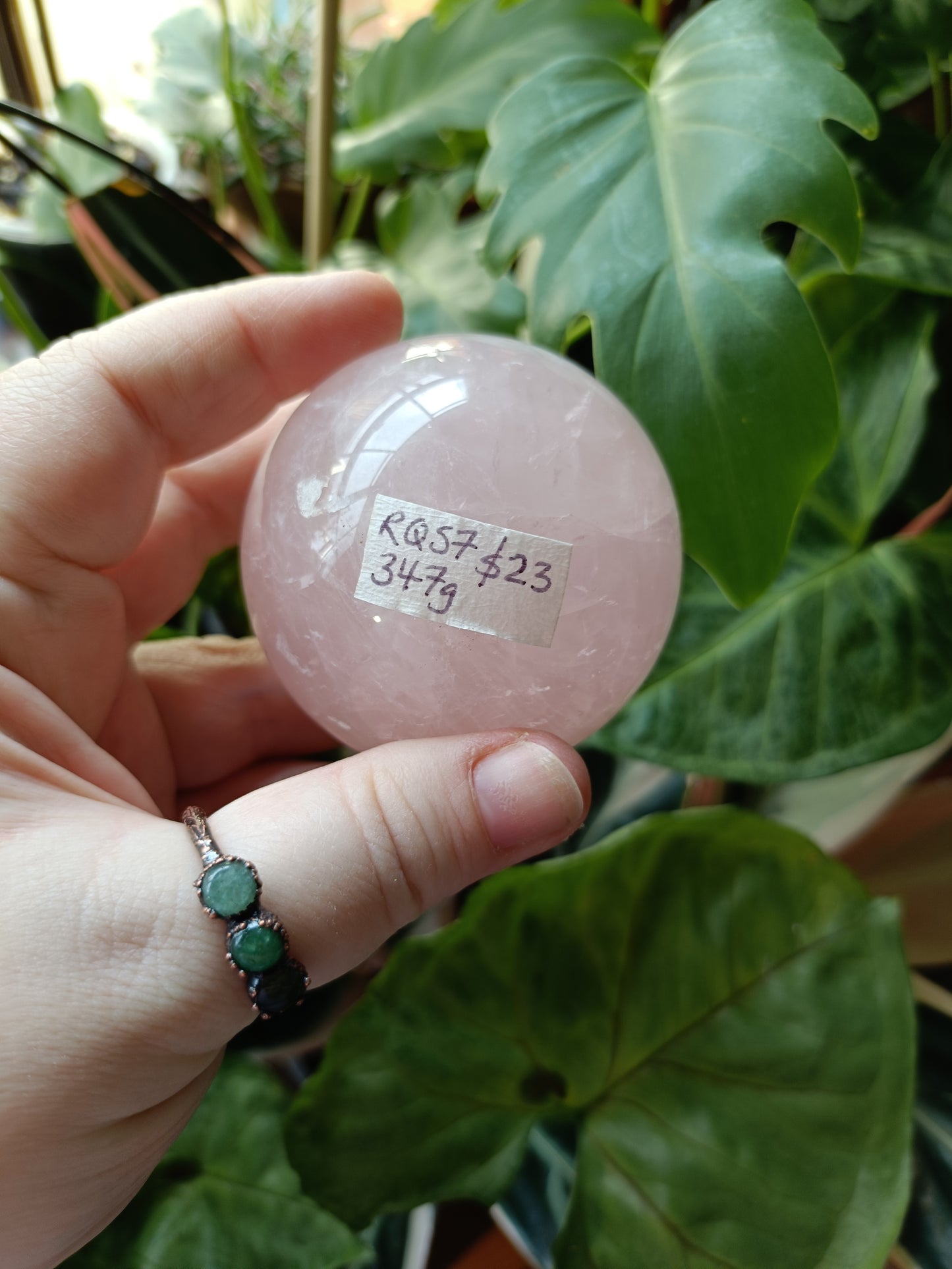 Rose Quartz Sphere - 347g