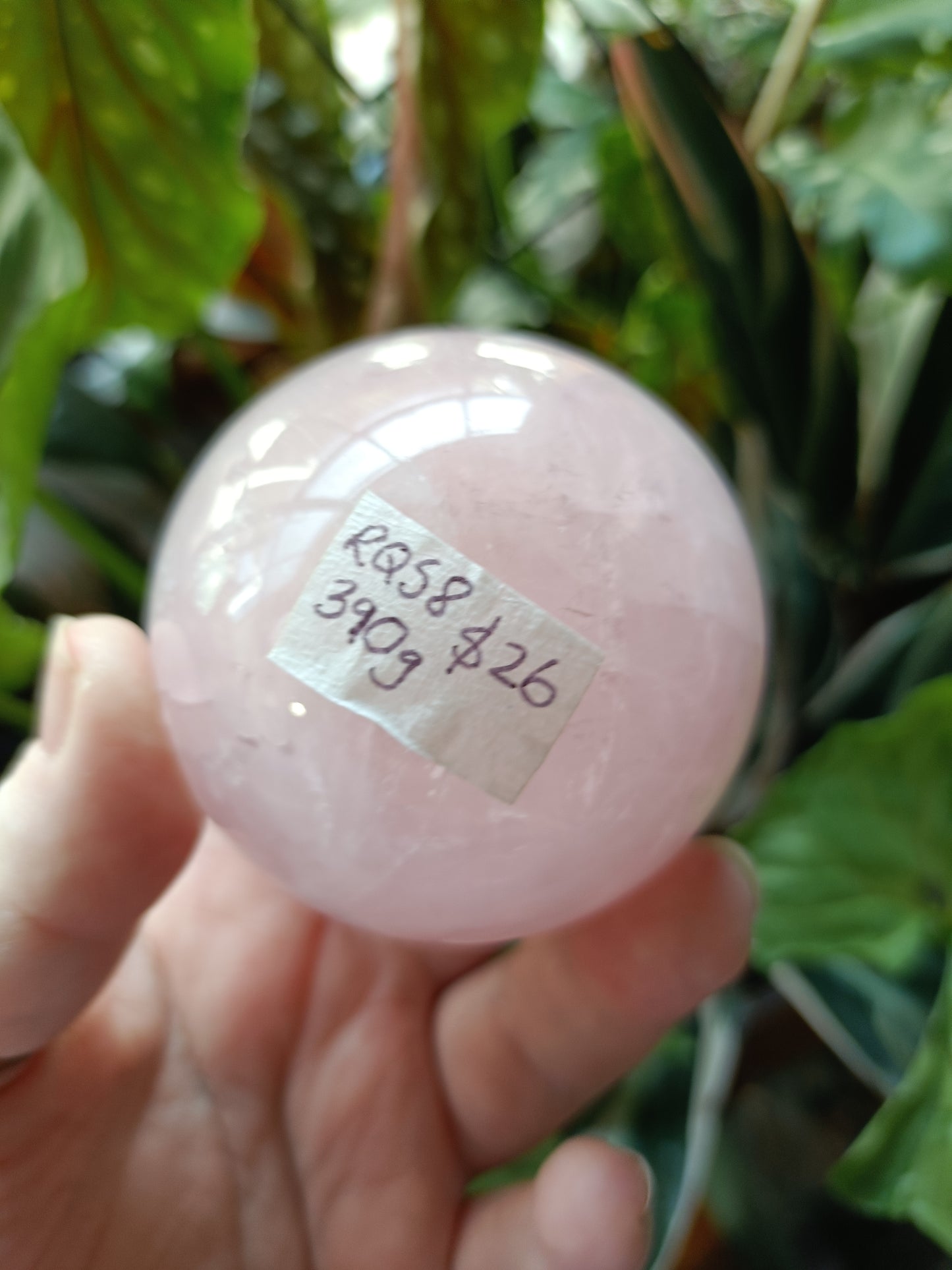 Rose Quartz Sphere - 390g