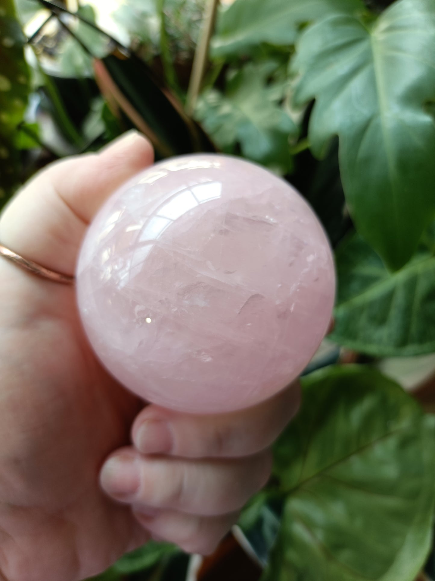 Rose Quartz Sphere - 390g