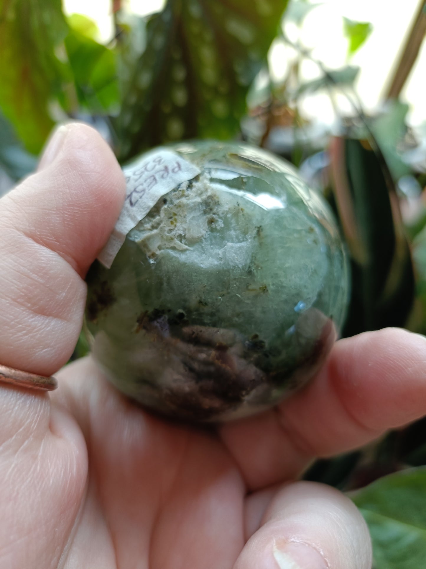 Prehnite and Epidote Sphere - 325g
