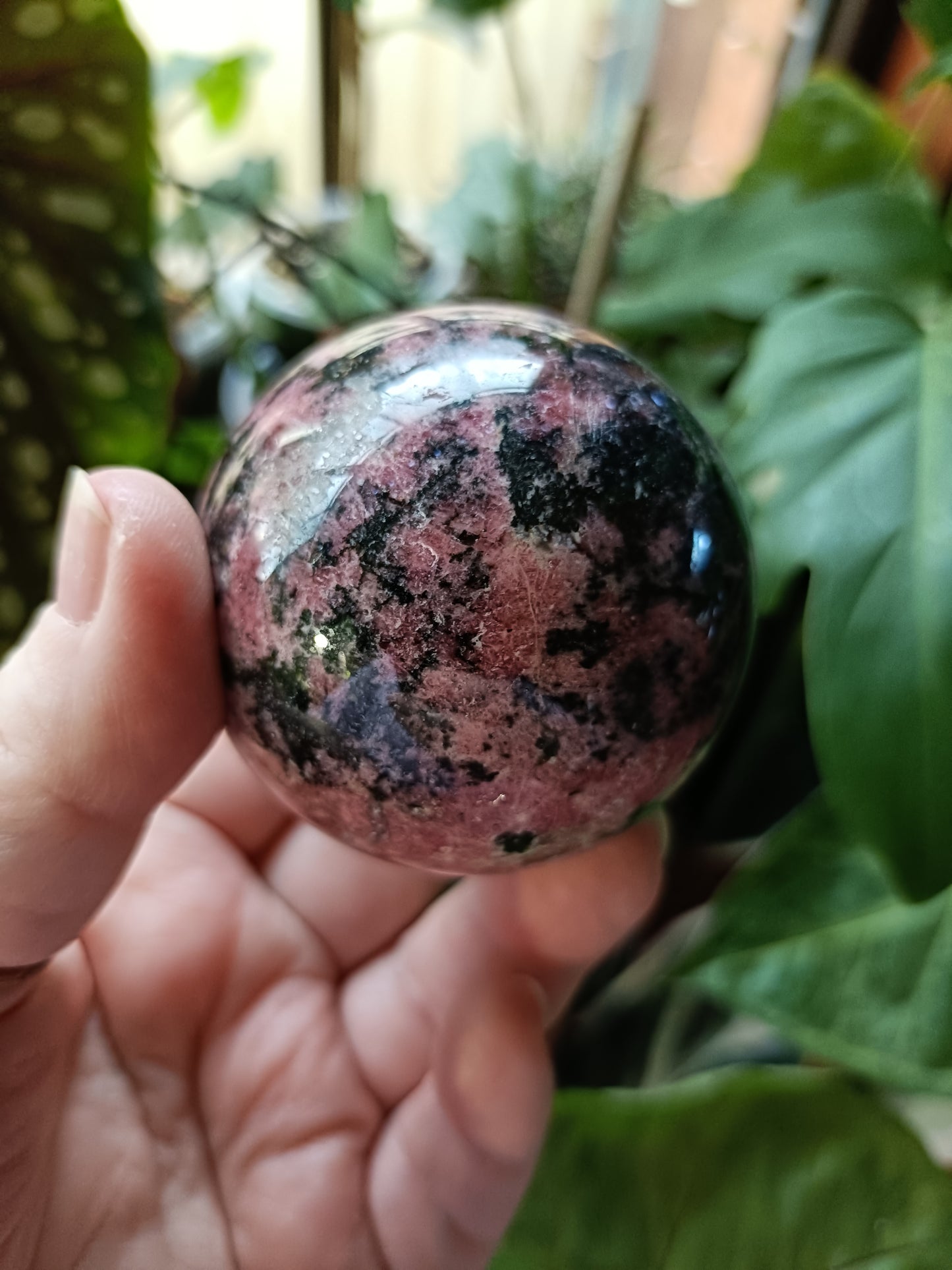 Rhodonite Sphere - 355g