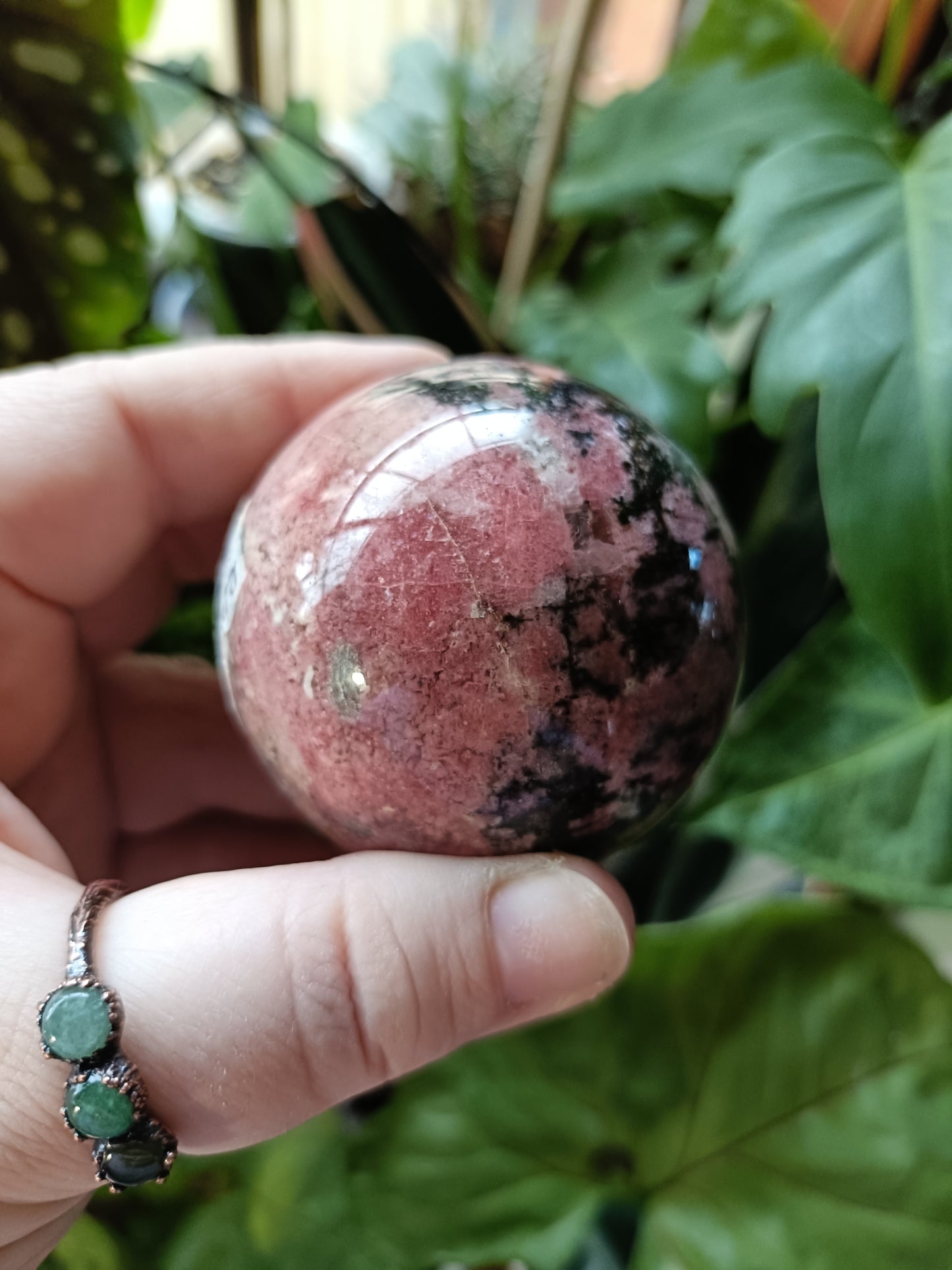 Rhodonite Sphere - 355g