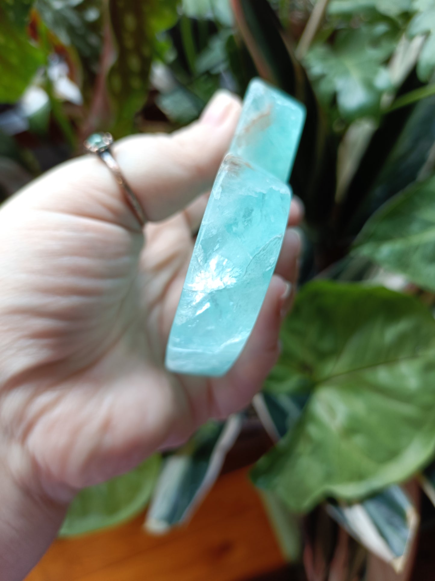 Green Fluorite Heart Trinket Dish - 298g