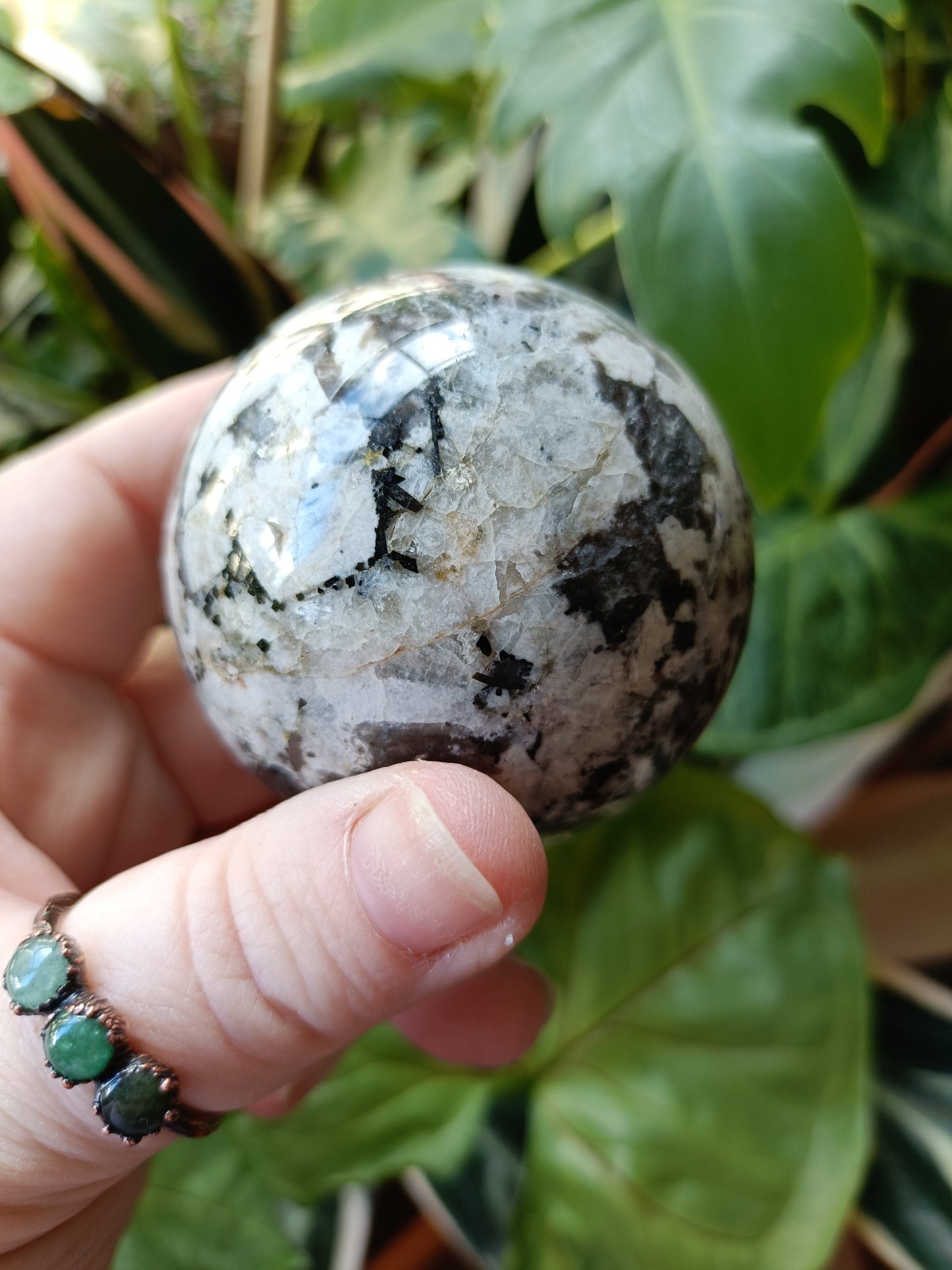 Sodalite & Syenite 'Emberlite/Yooperlite' Sphere - 286g