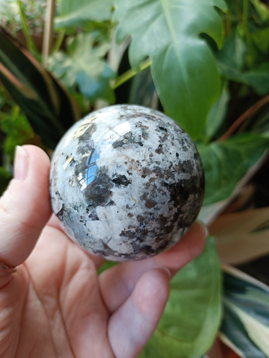 Sodalite & Syenite 'Emberlite/Yooperlite' Sphere - 286g