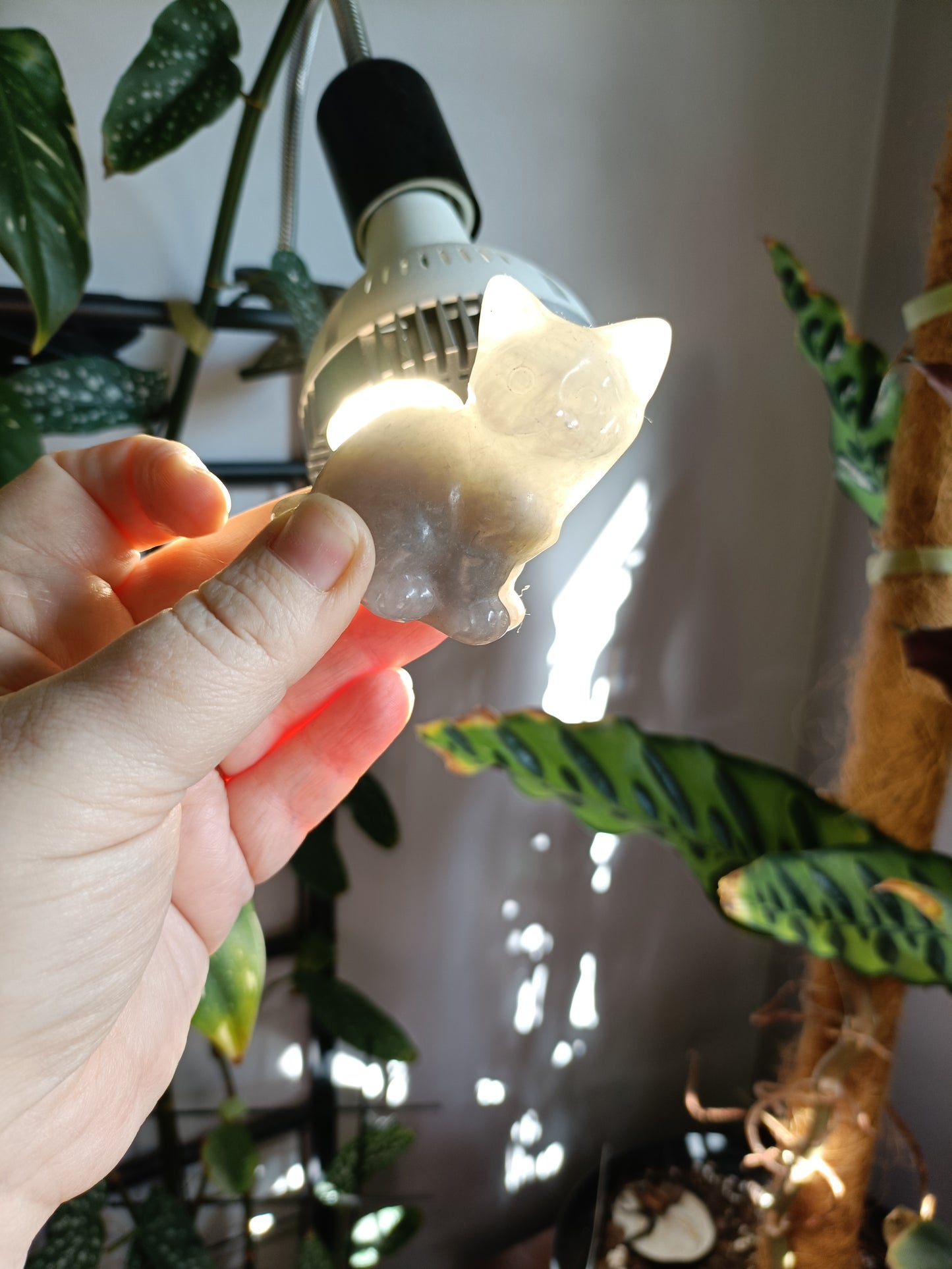 Grey Agate Sitting Cat - 123g