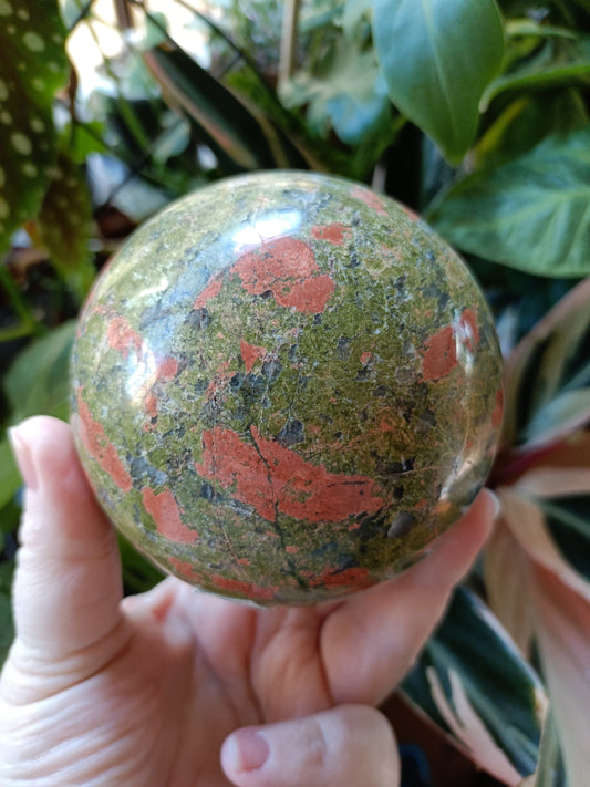 Unakite Sphere - 1219g