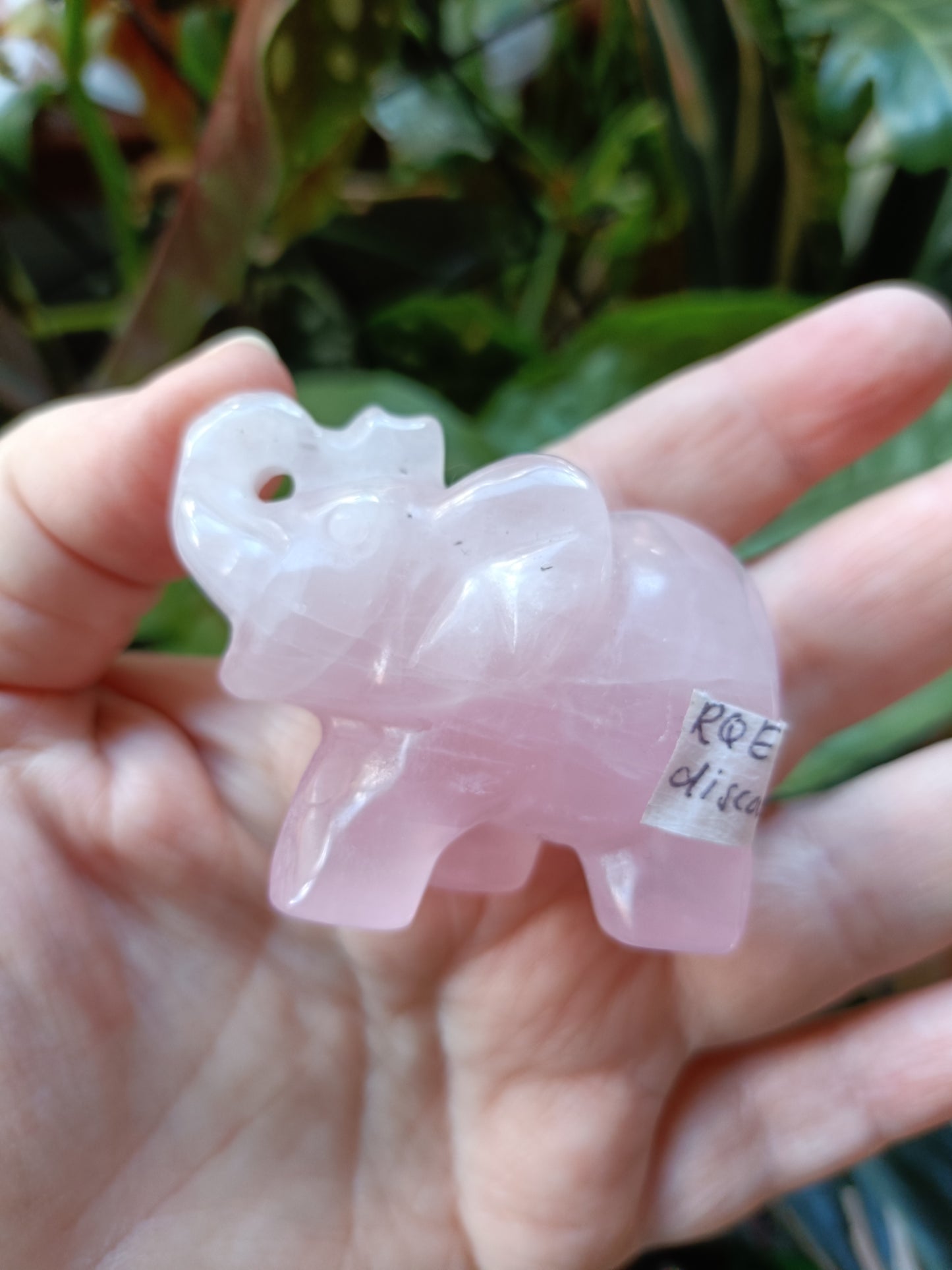Rose Quartz Elephant (DAMAGED) - 97g