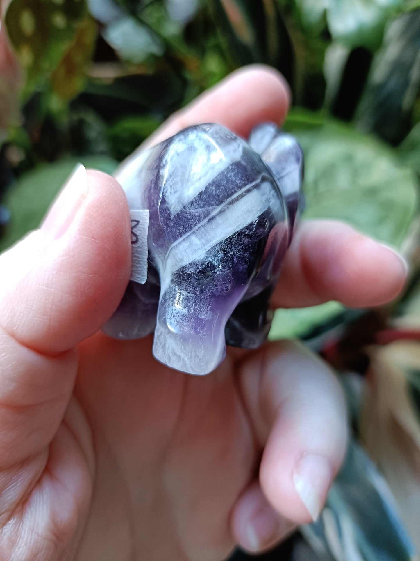 Chevron Amethyst Elephant - 97g