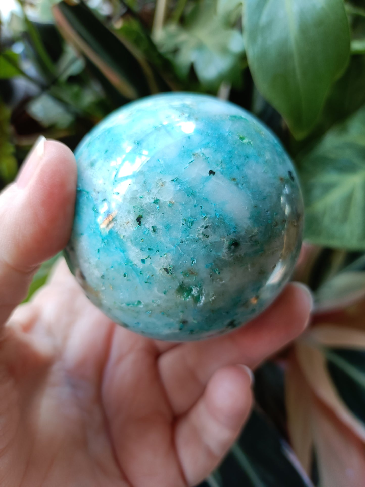 Fynchenite ' Phoenix Stone' Sphere - 414g