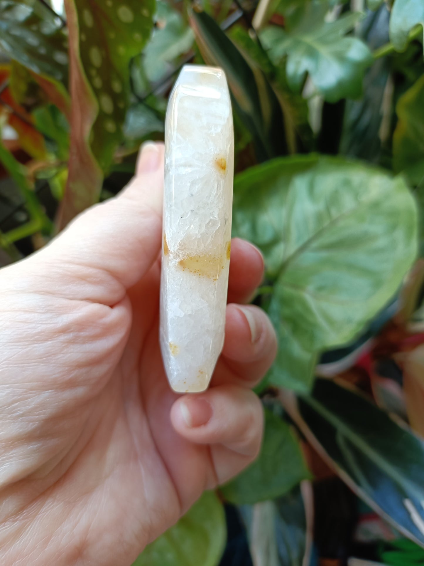 Pink Flower Agate Heart - 157g