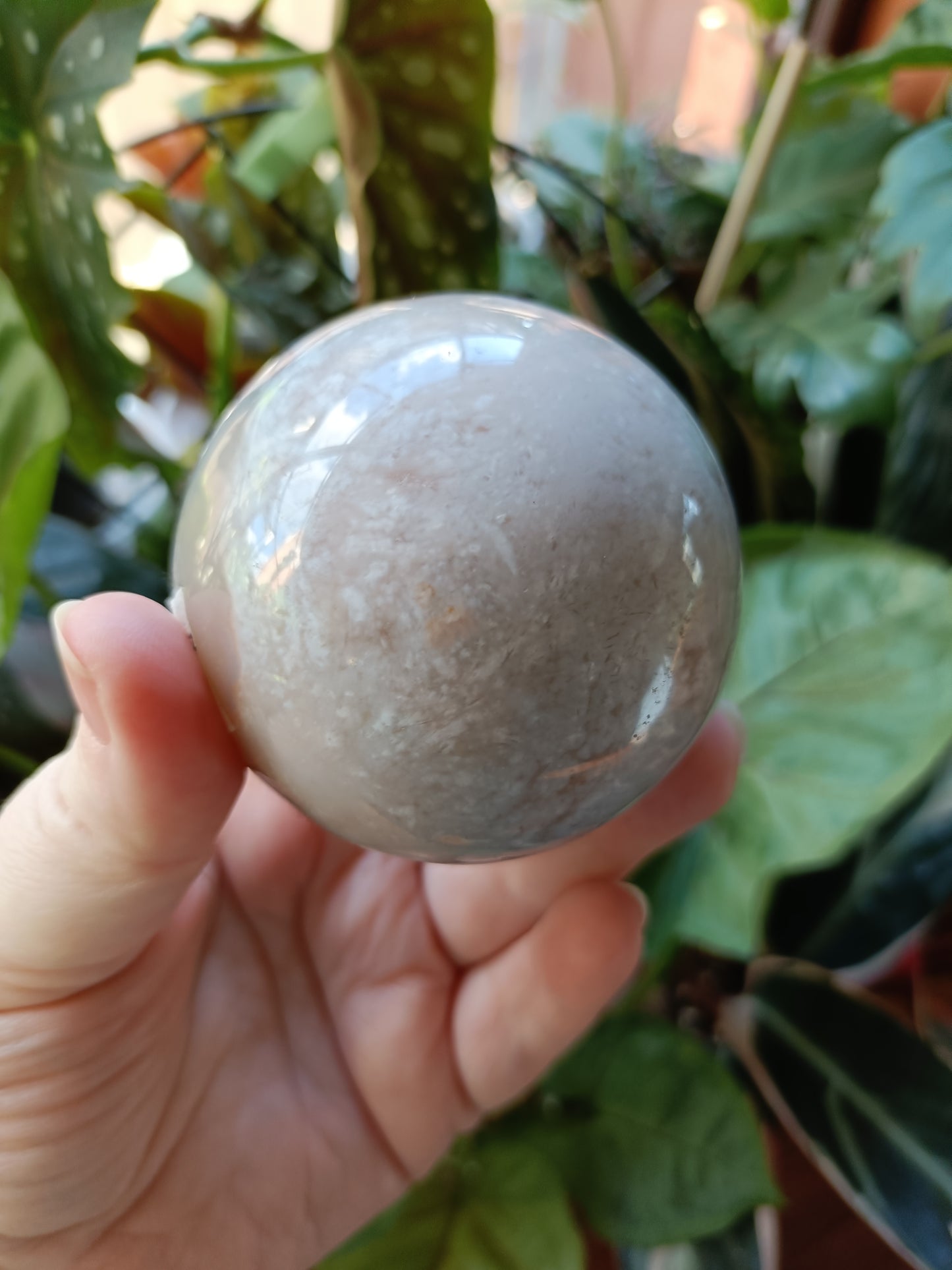 Pink Agate Sphere - 427g