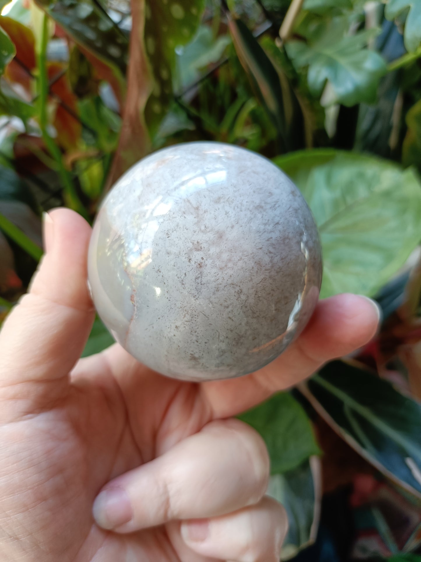 Pink Agate Sphere - 427g