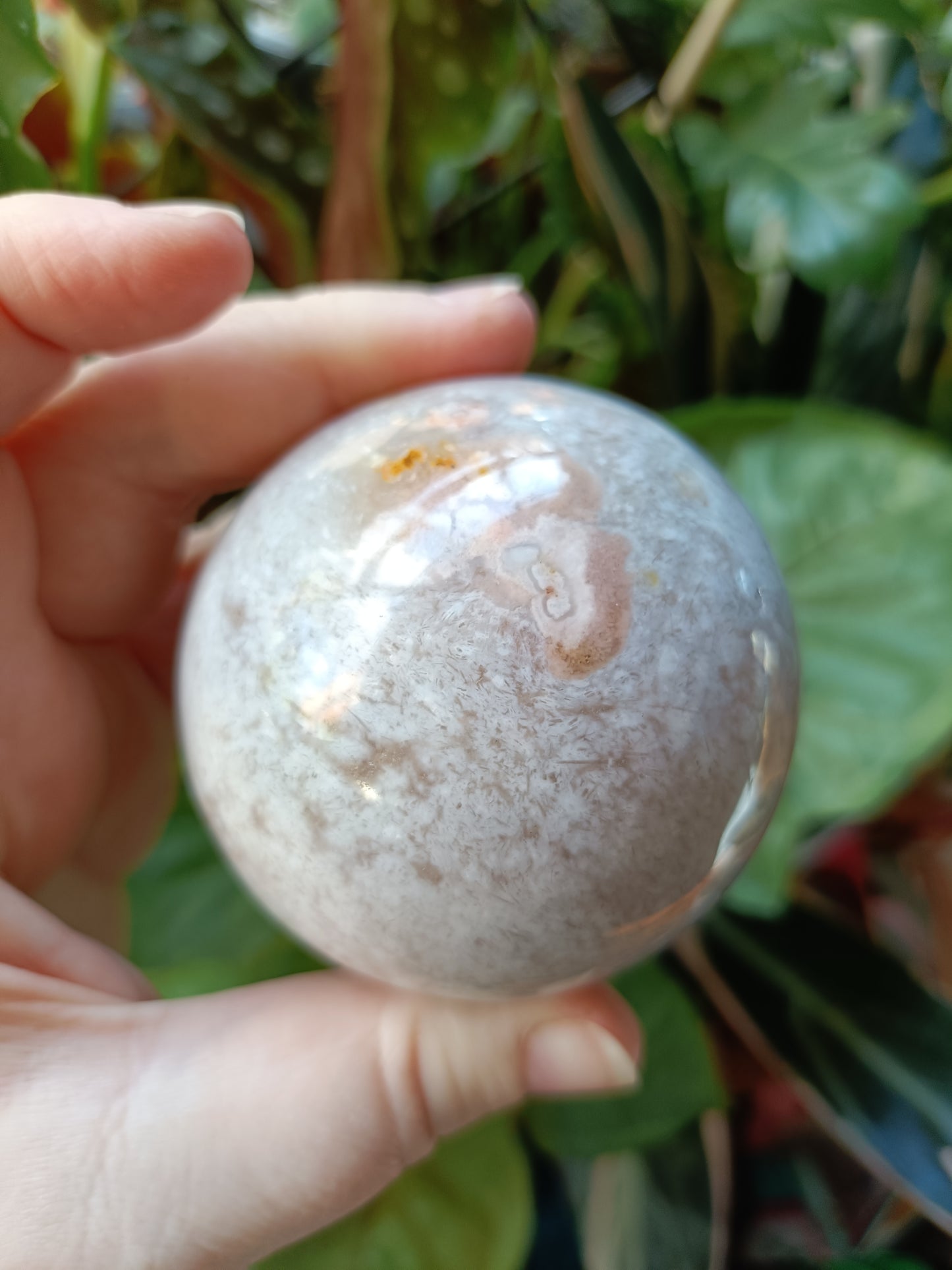 Pink Agate Sphere - 427g