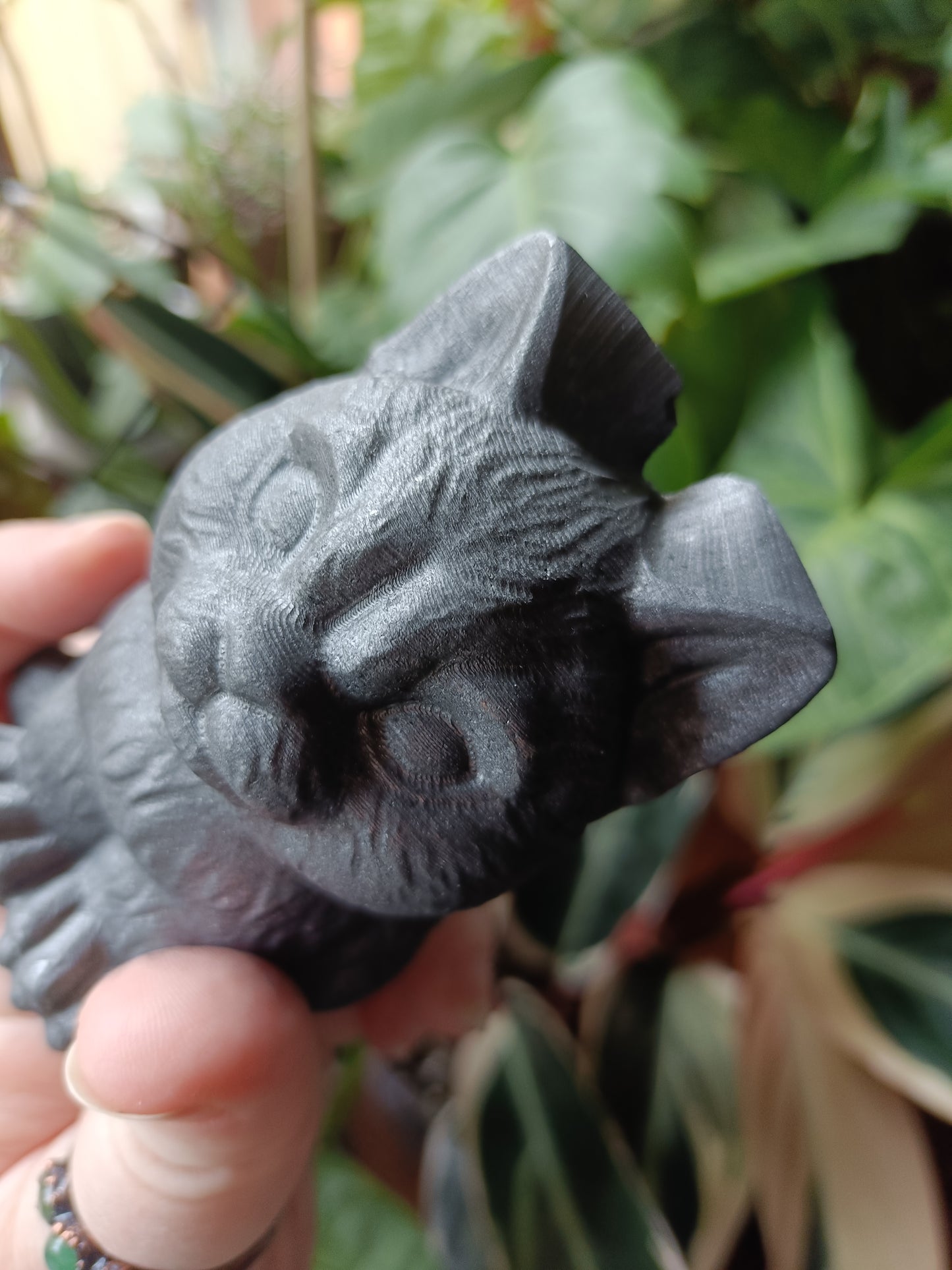 Shungite Sitting Cat Carving - 244g