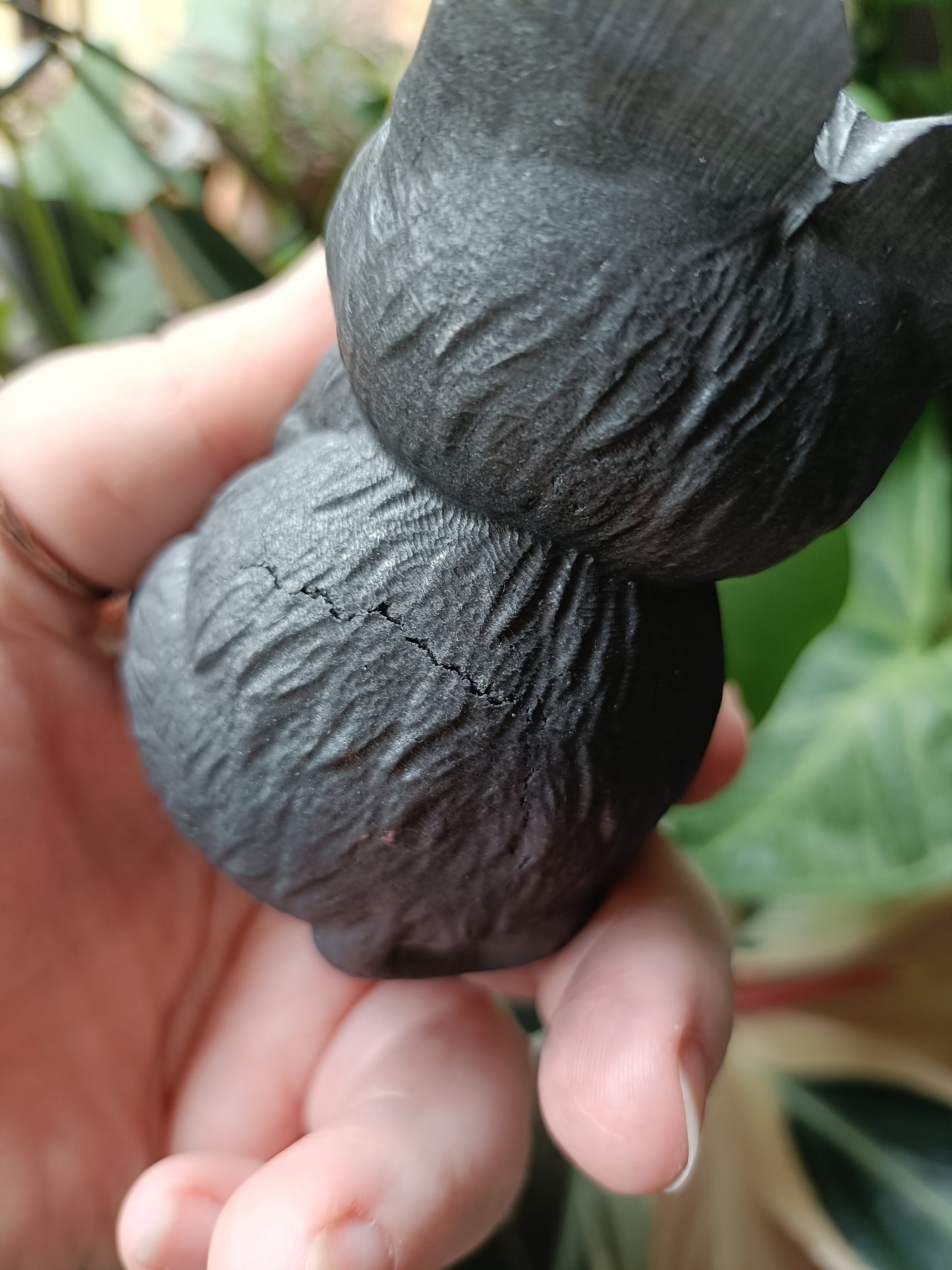Shungite Sitting Cat Carving - 244g