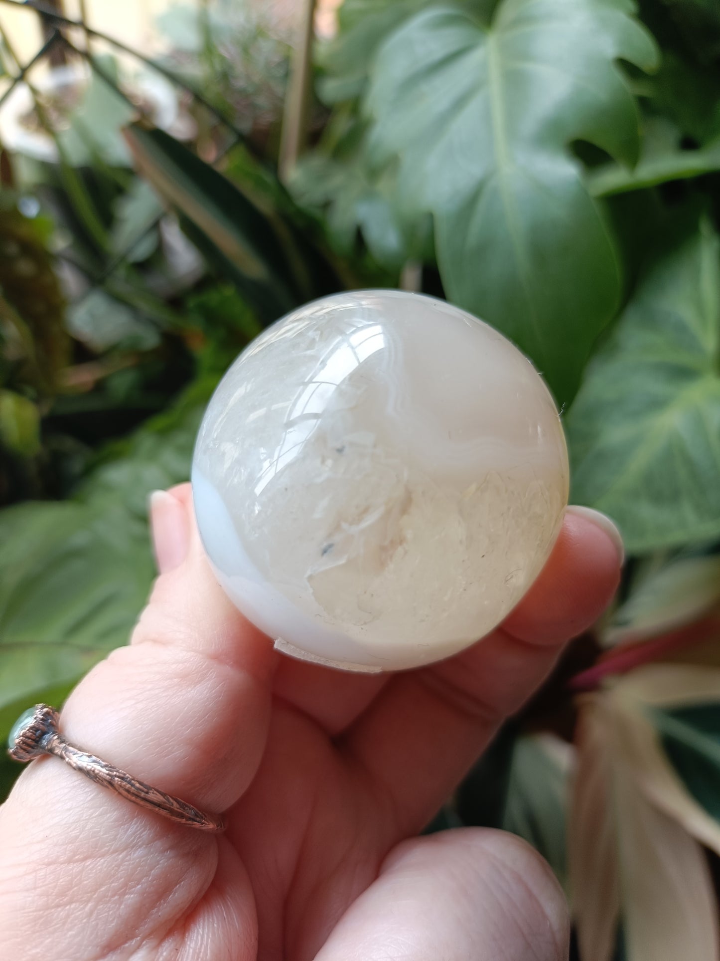 Druzy Agate Sphere - 131g