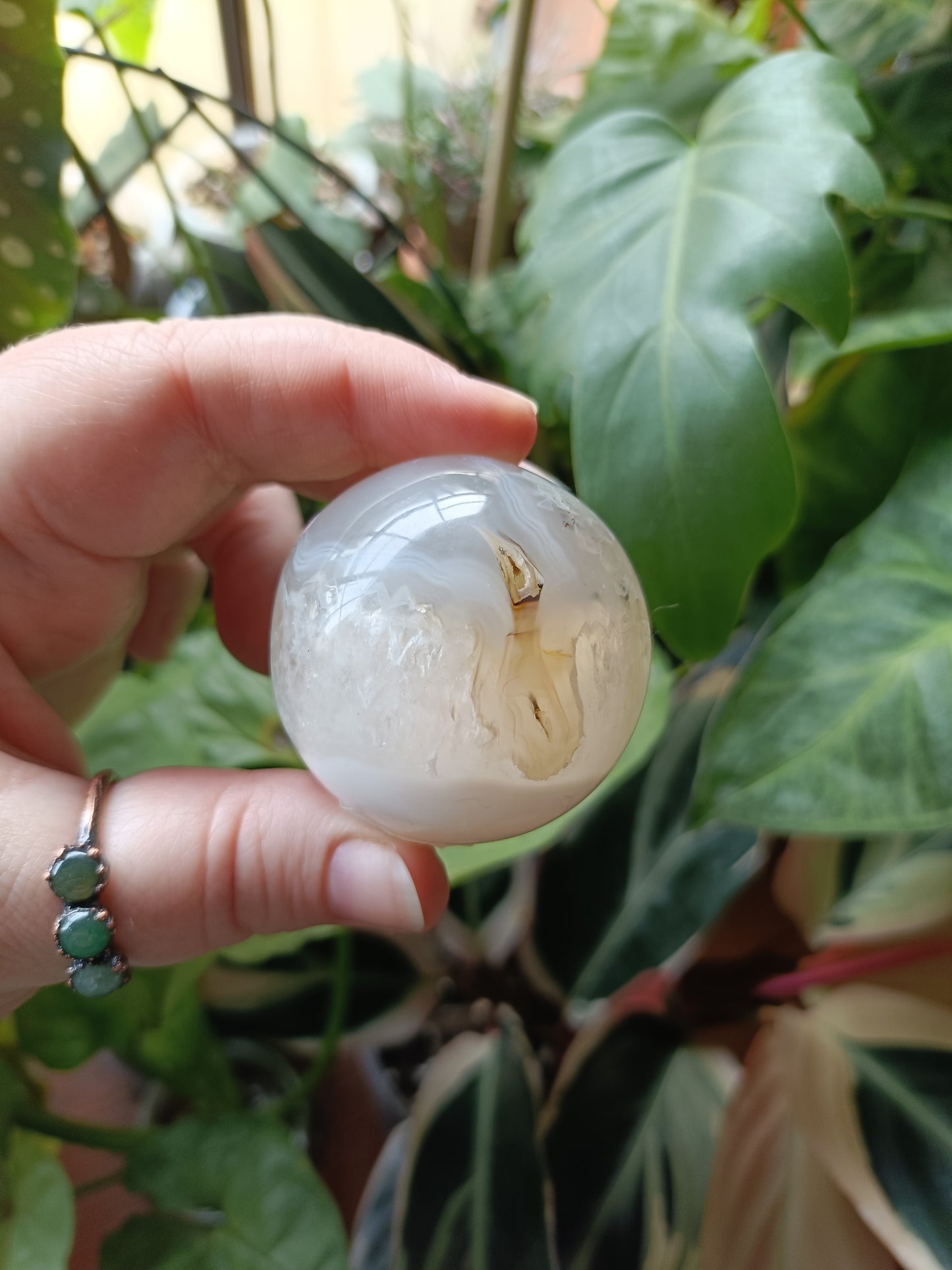 Druzy Agate Sphere - 131g
