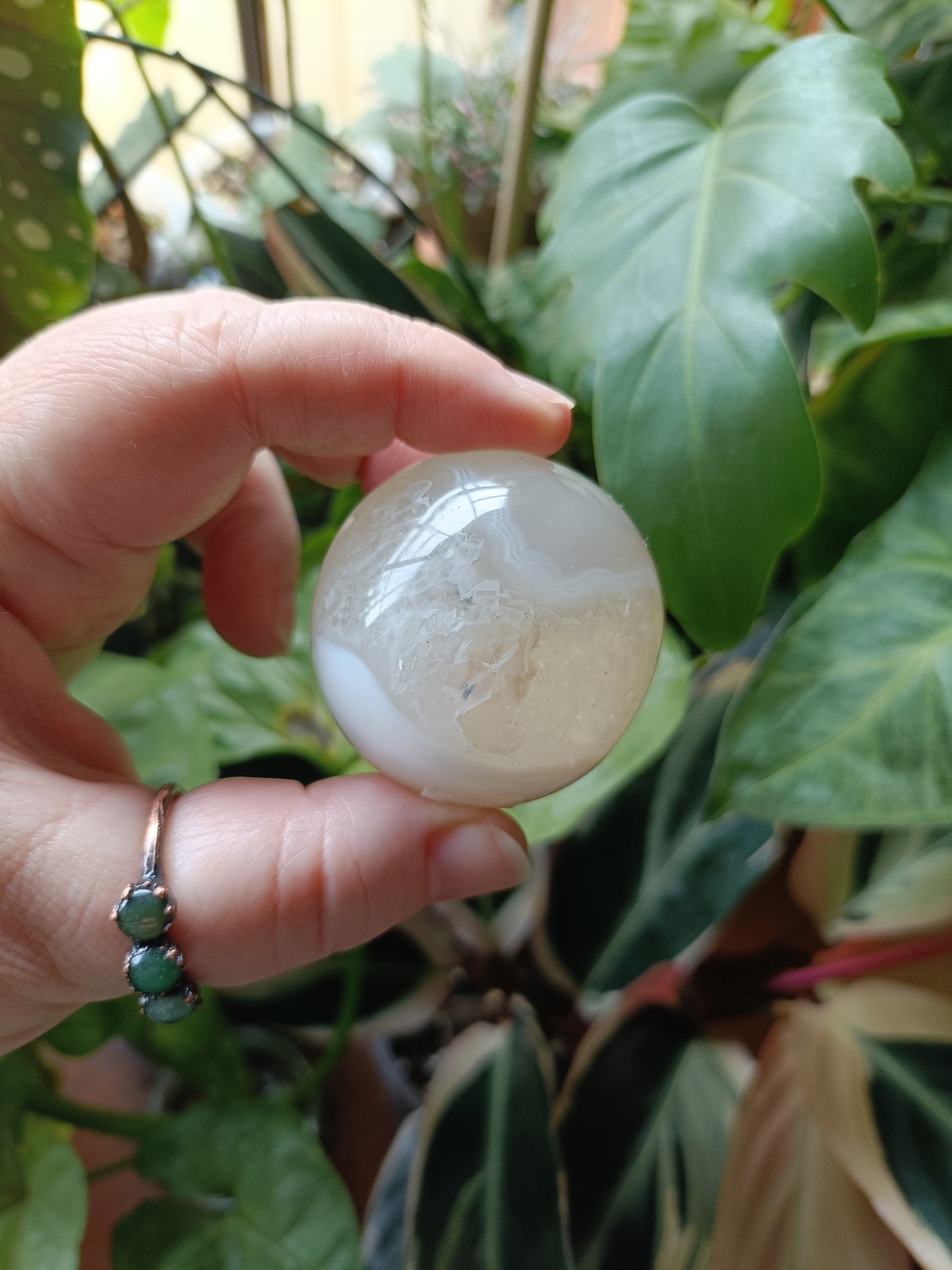 Druzy Agate Sphere - 131g