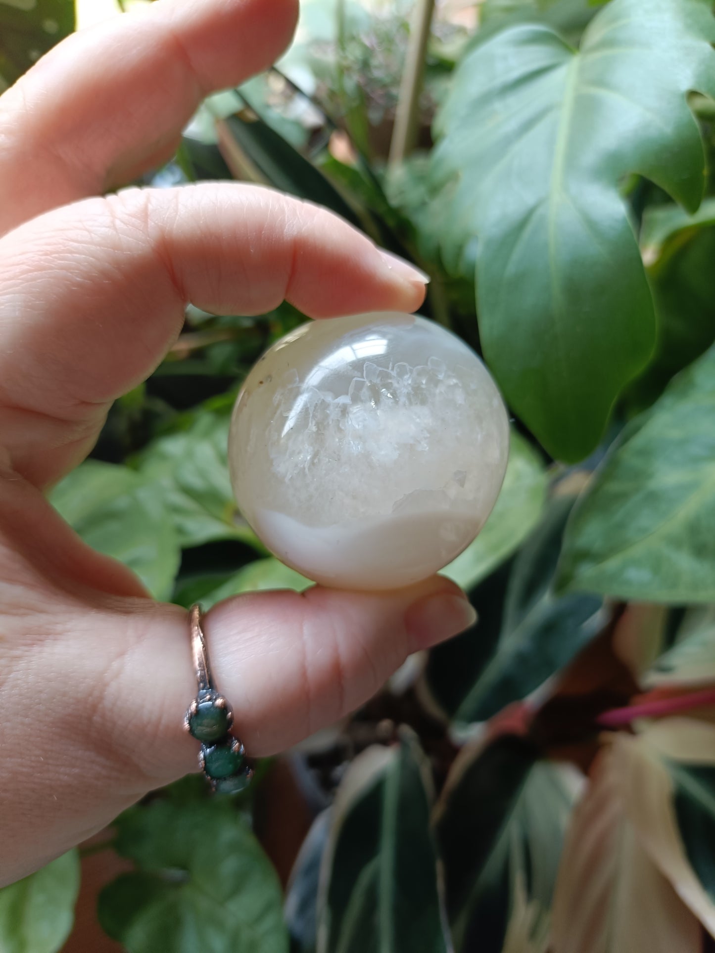 Druzy Agate Sphere - 131g