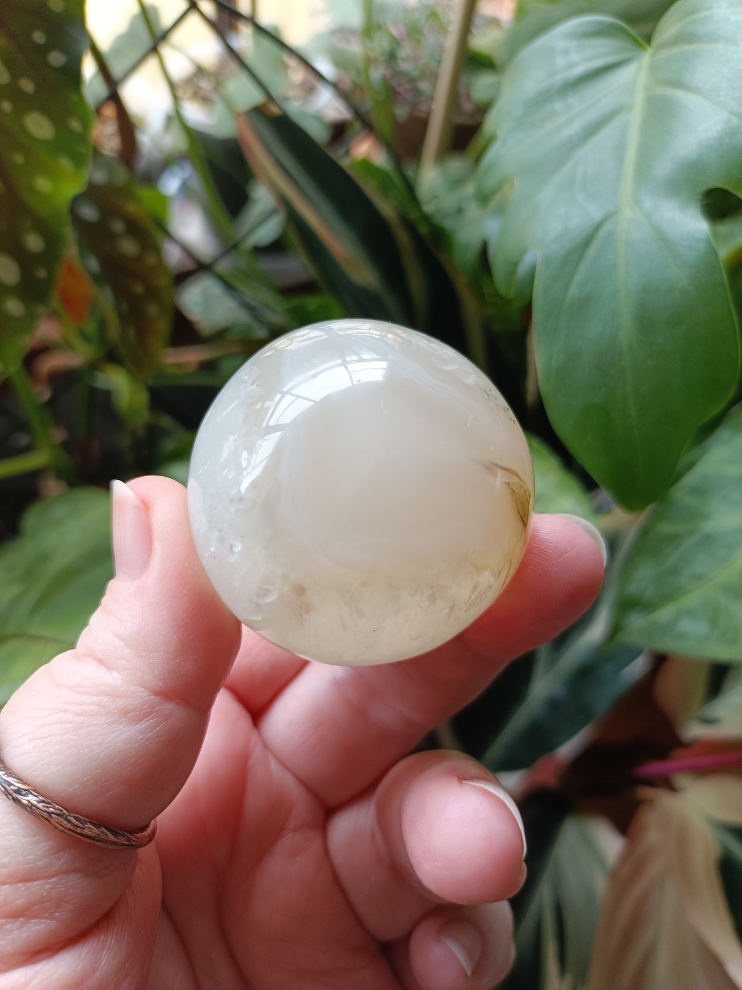 Druzy Agate Sphere - 131g