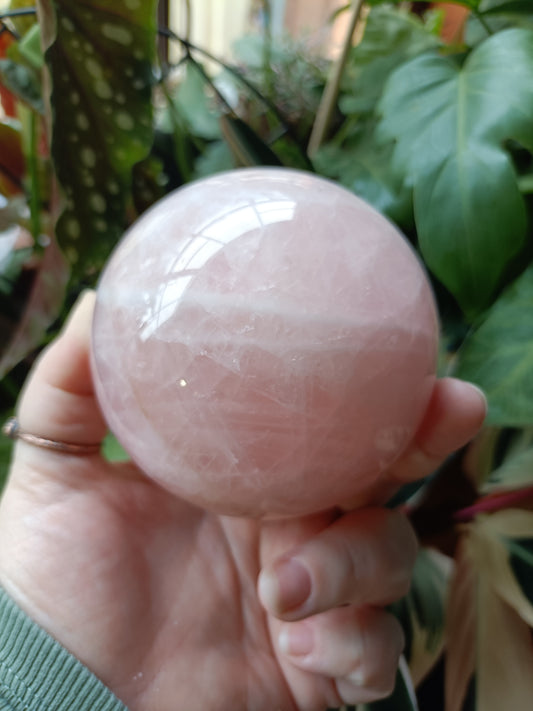 Rose Quartz Sphere - 1009g