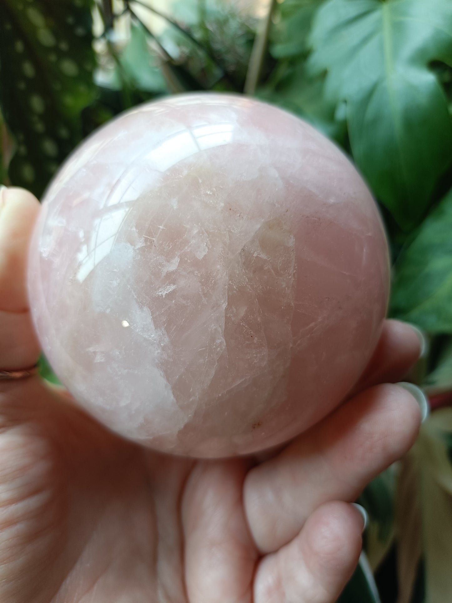 Rose Quartz Sphere - 1009g