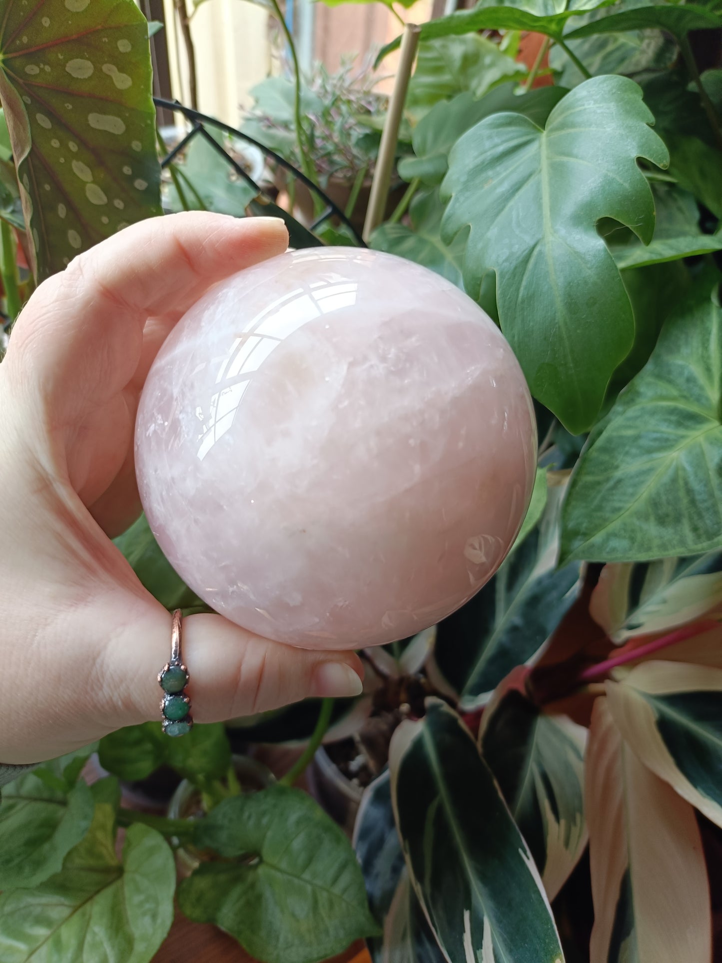 Rose Quartz Sphere - 1164g