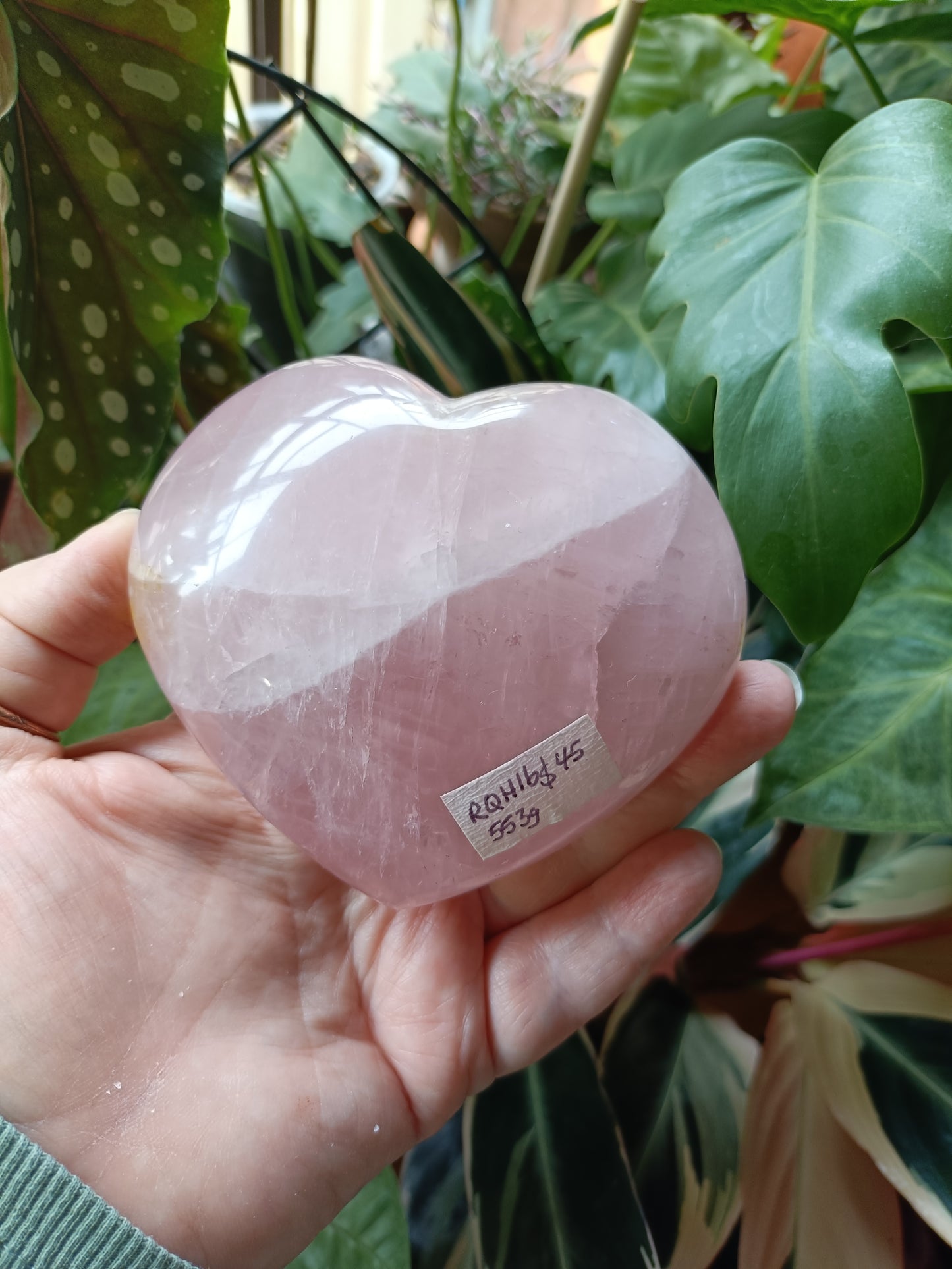 Rose Quartz Puffy Heart - 553g