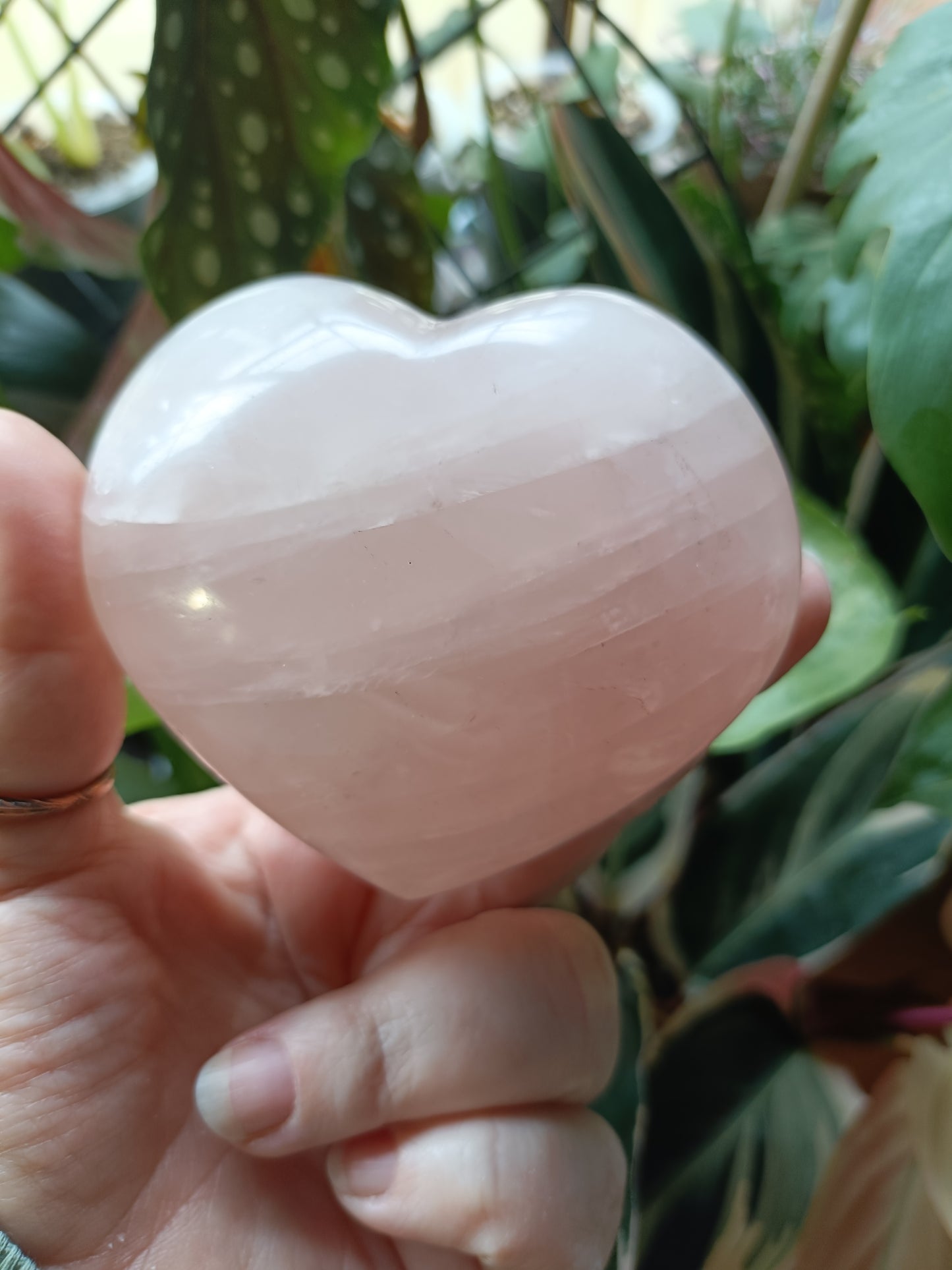 Rose Quartz Puffy Heart - 368g