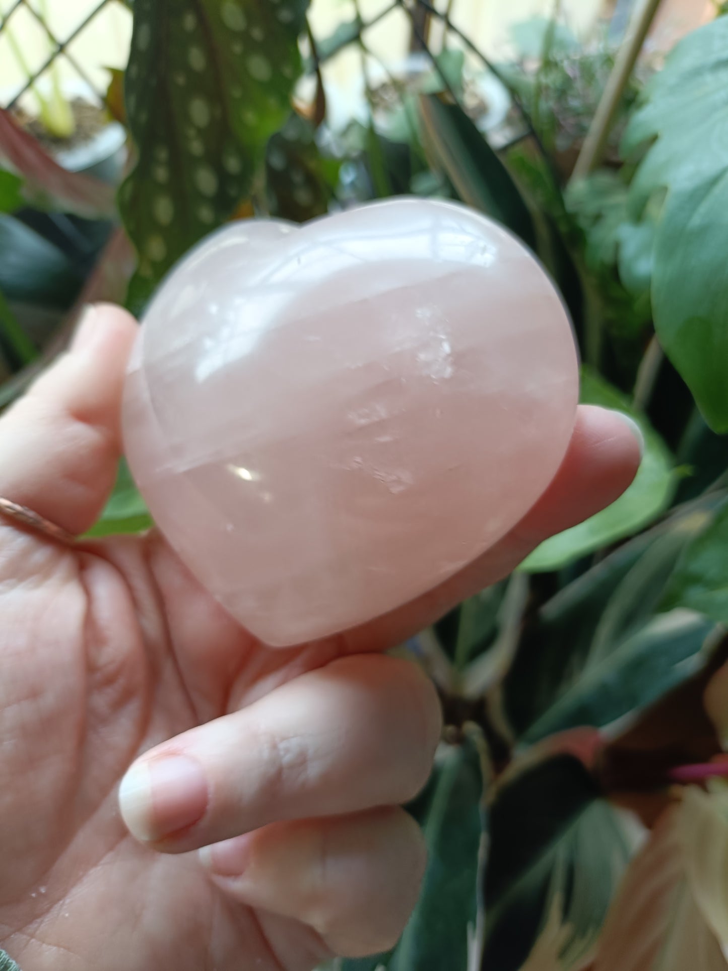 Rose Quartz Puffy Heart - 368g