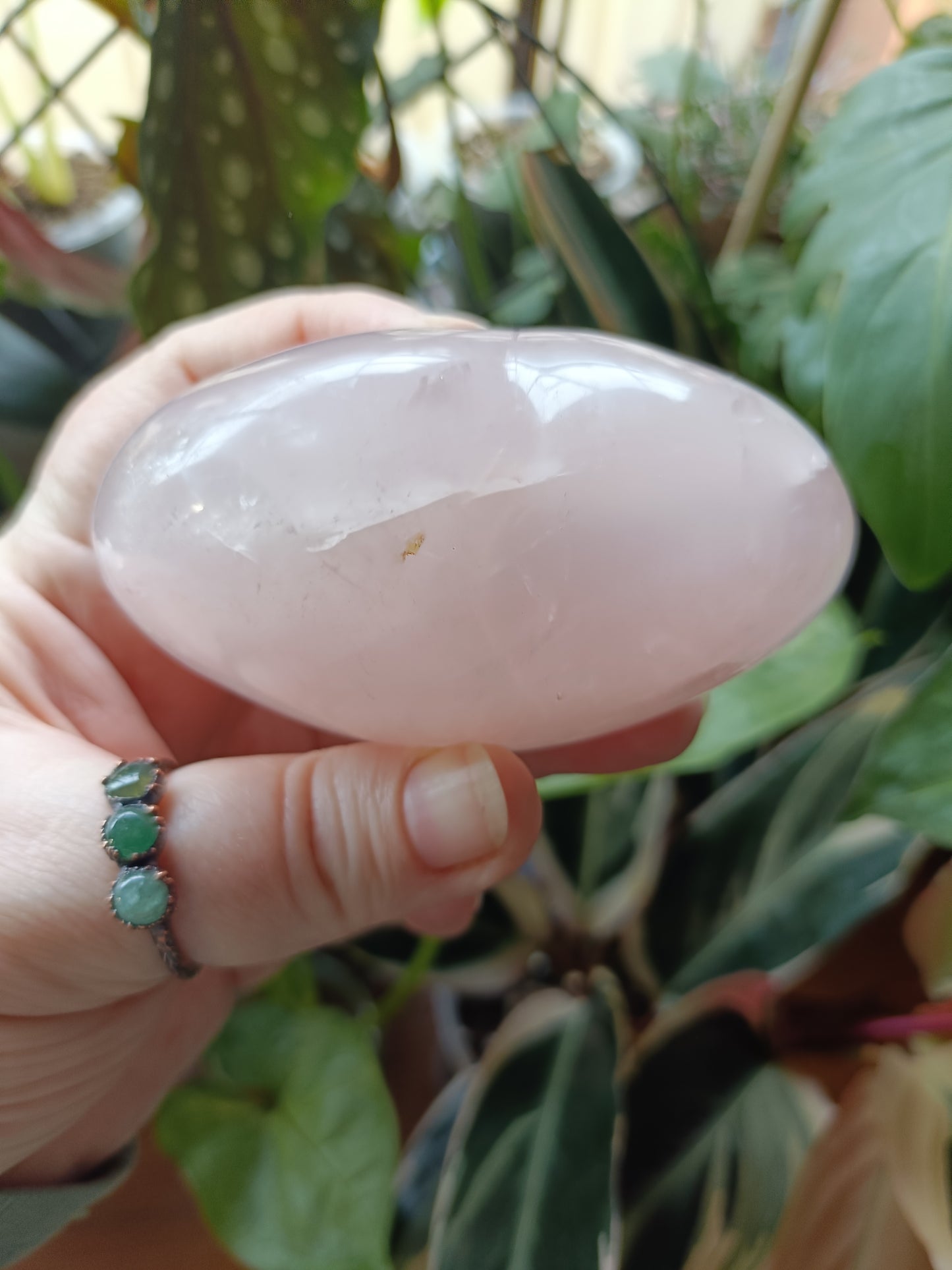 Rose Quartz Puffy Heart - 368g