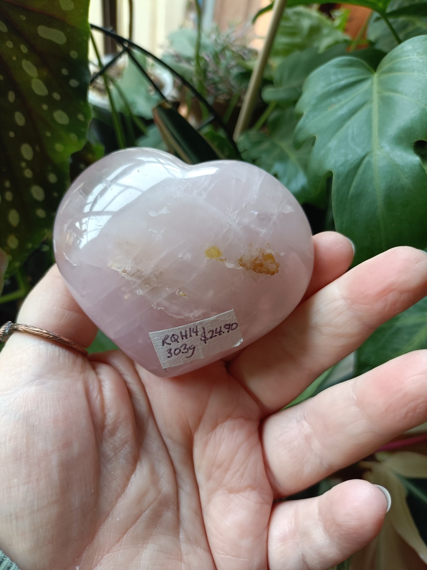 Rose Quartz Puffy Heart - 303g