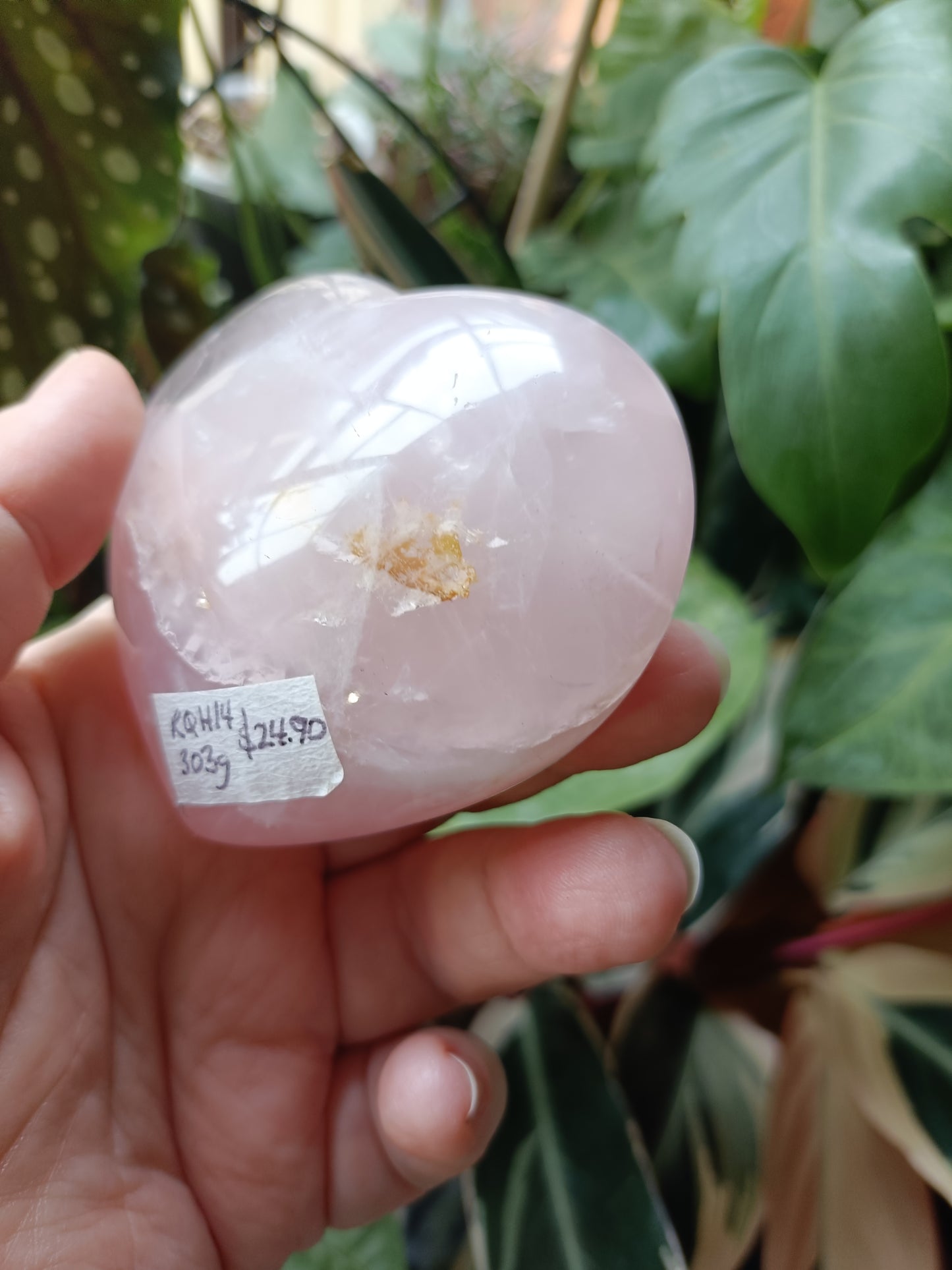 Rose Quartz Puffy Heart - 303g