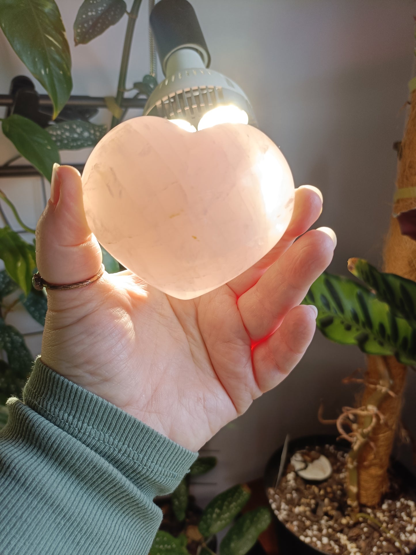 Rose Quartz Puffy Heart - 303g