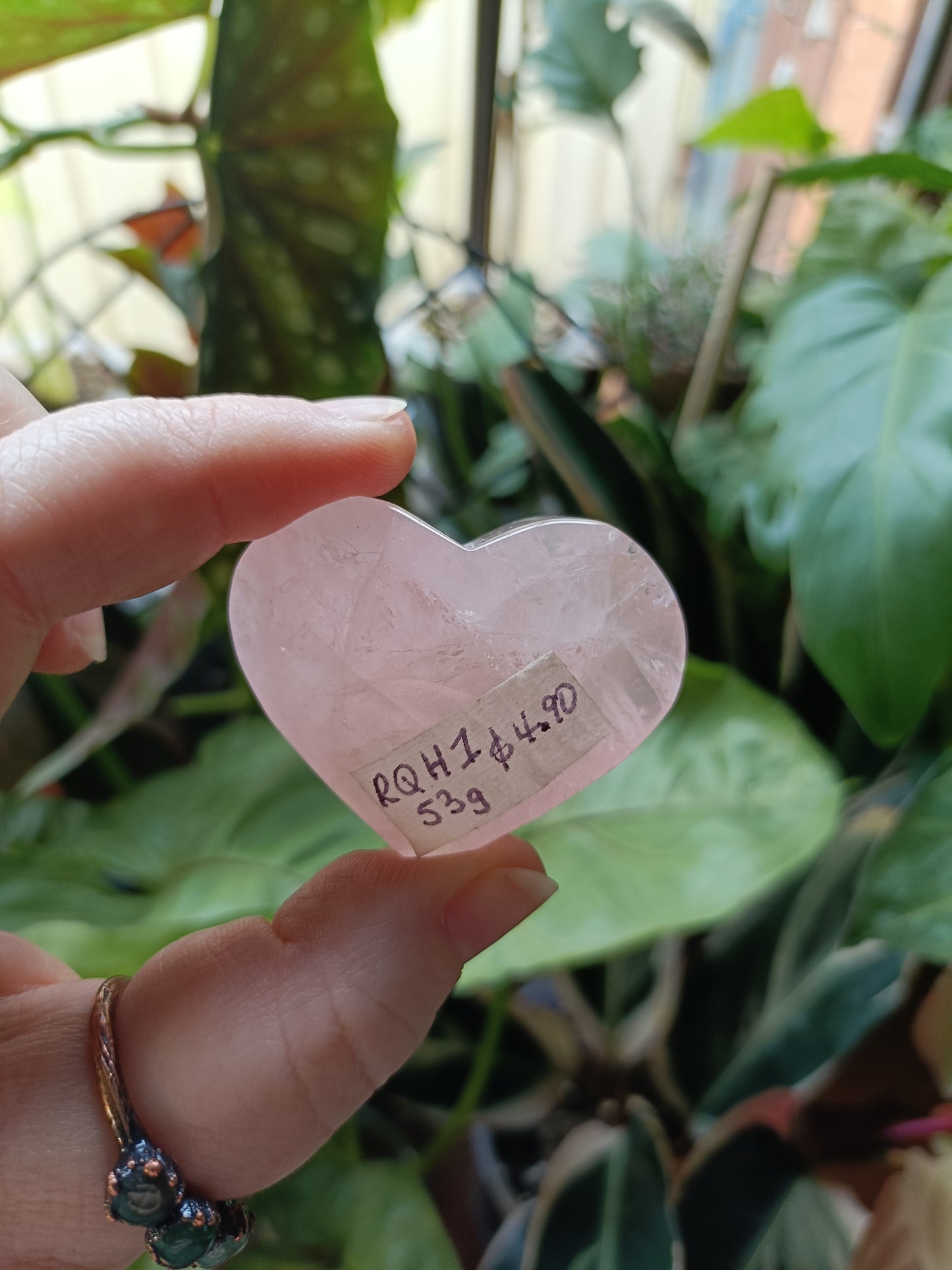 Rose Quartz Heart - 53g