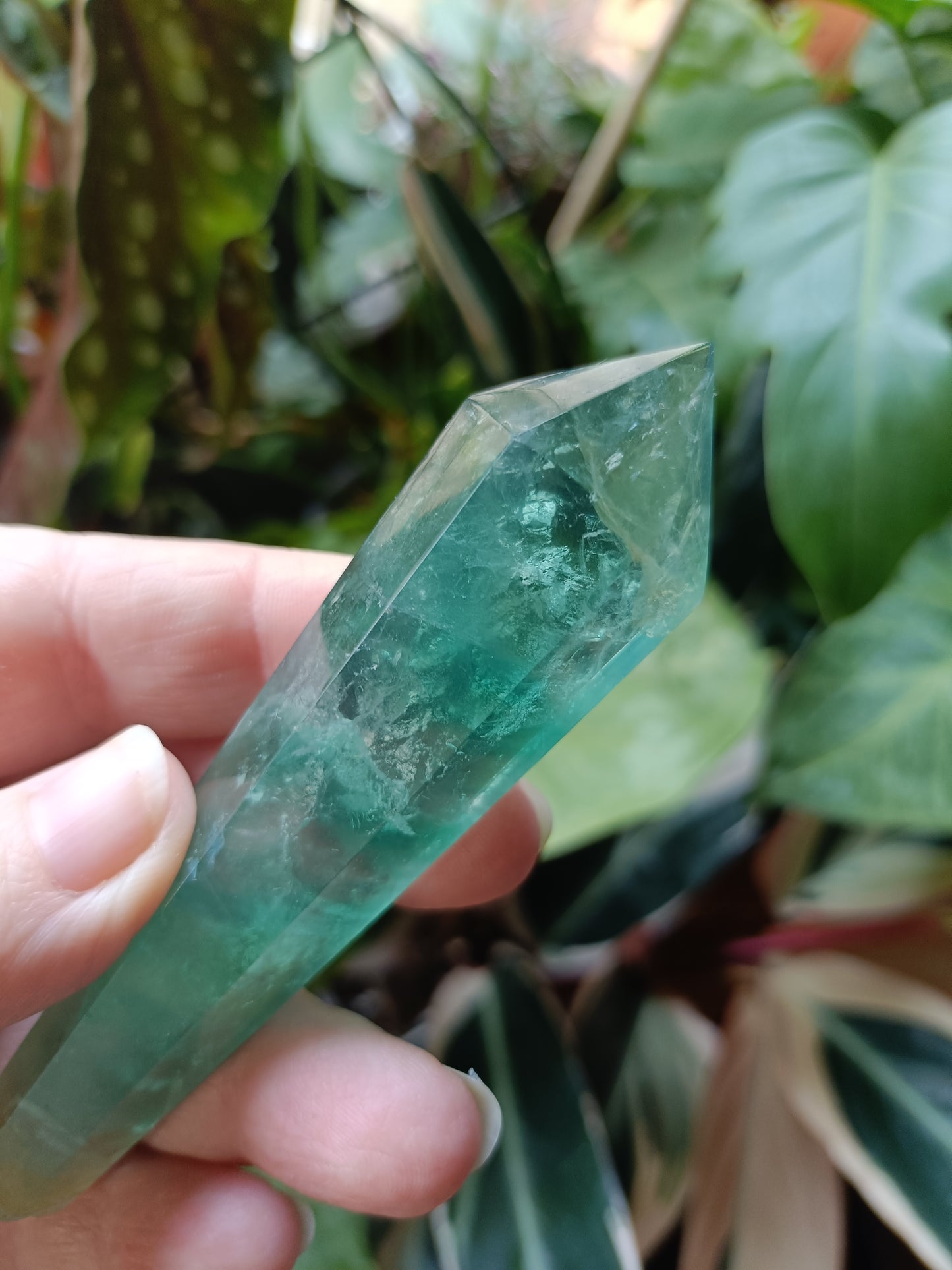 Green Fluorite Wand - 85g