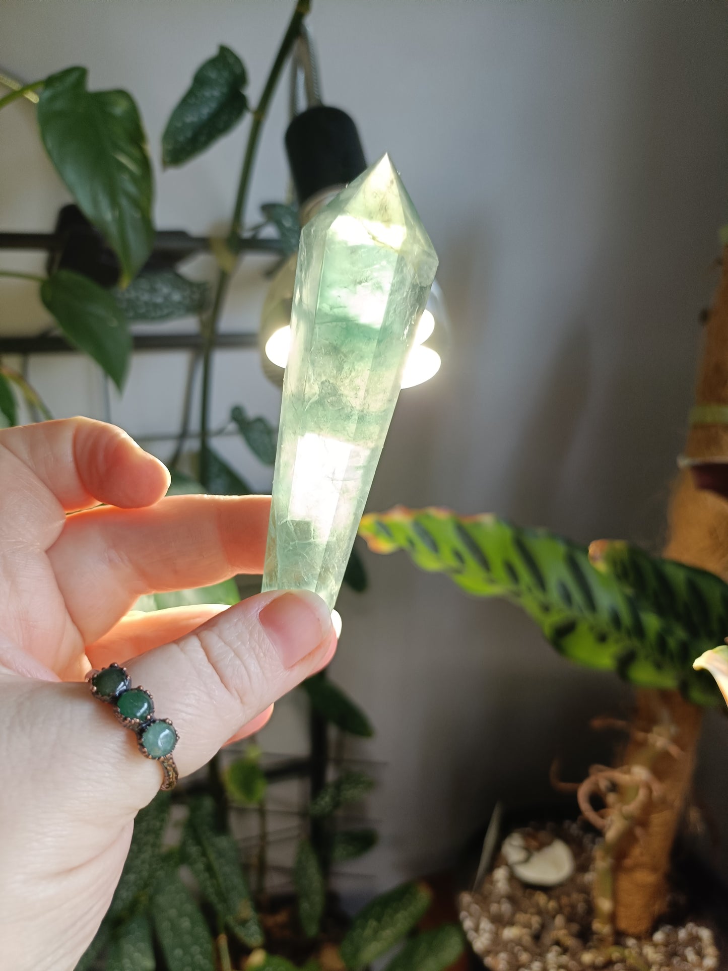Green Fluorite Wand - 85g