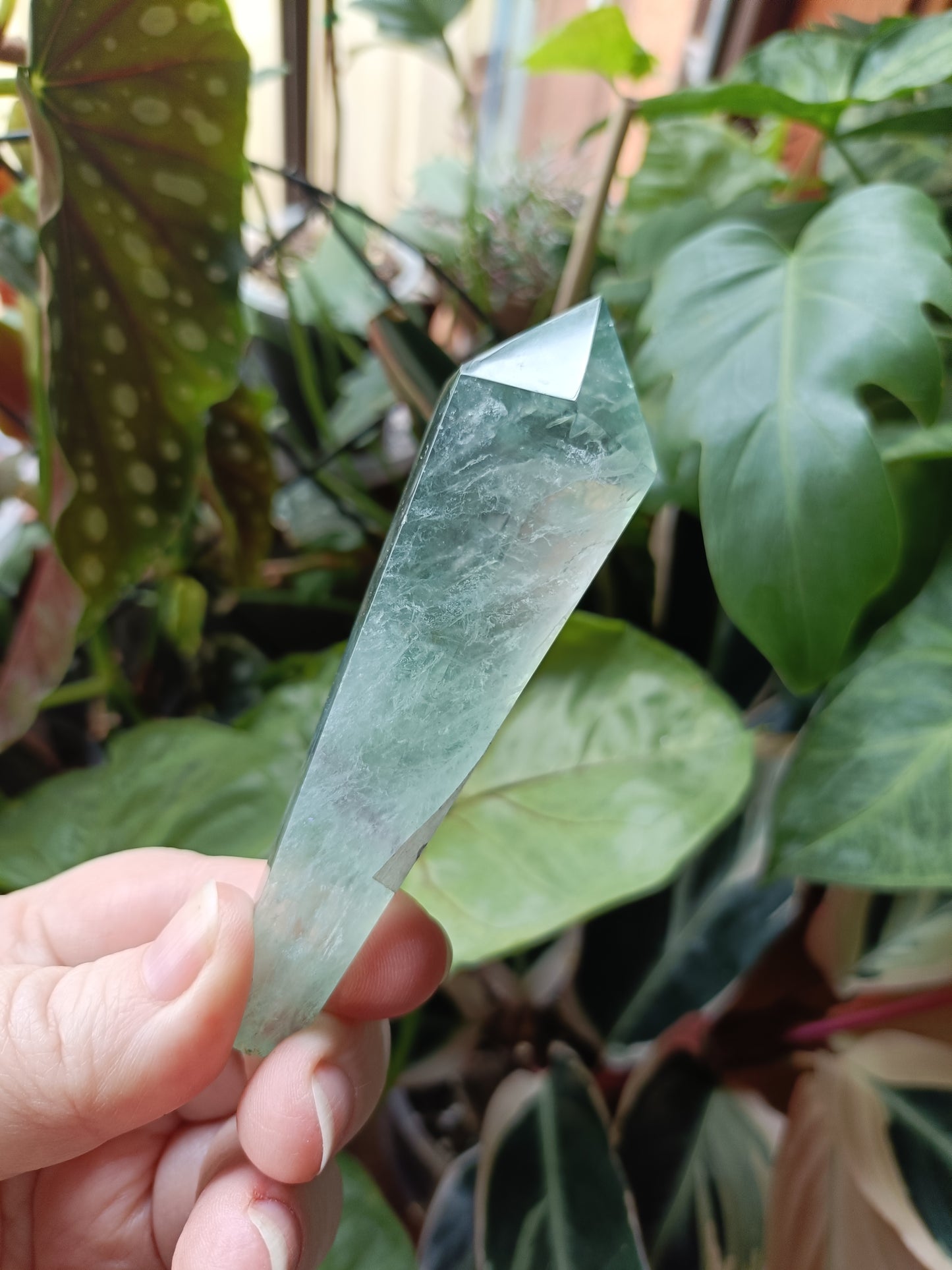 Green Fluorite Wand - 106g