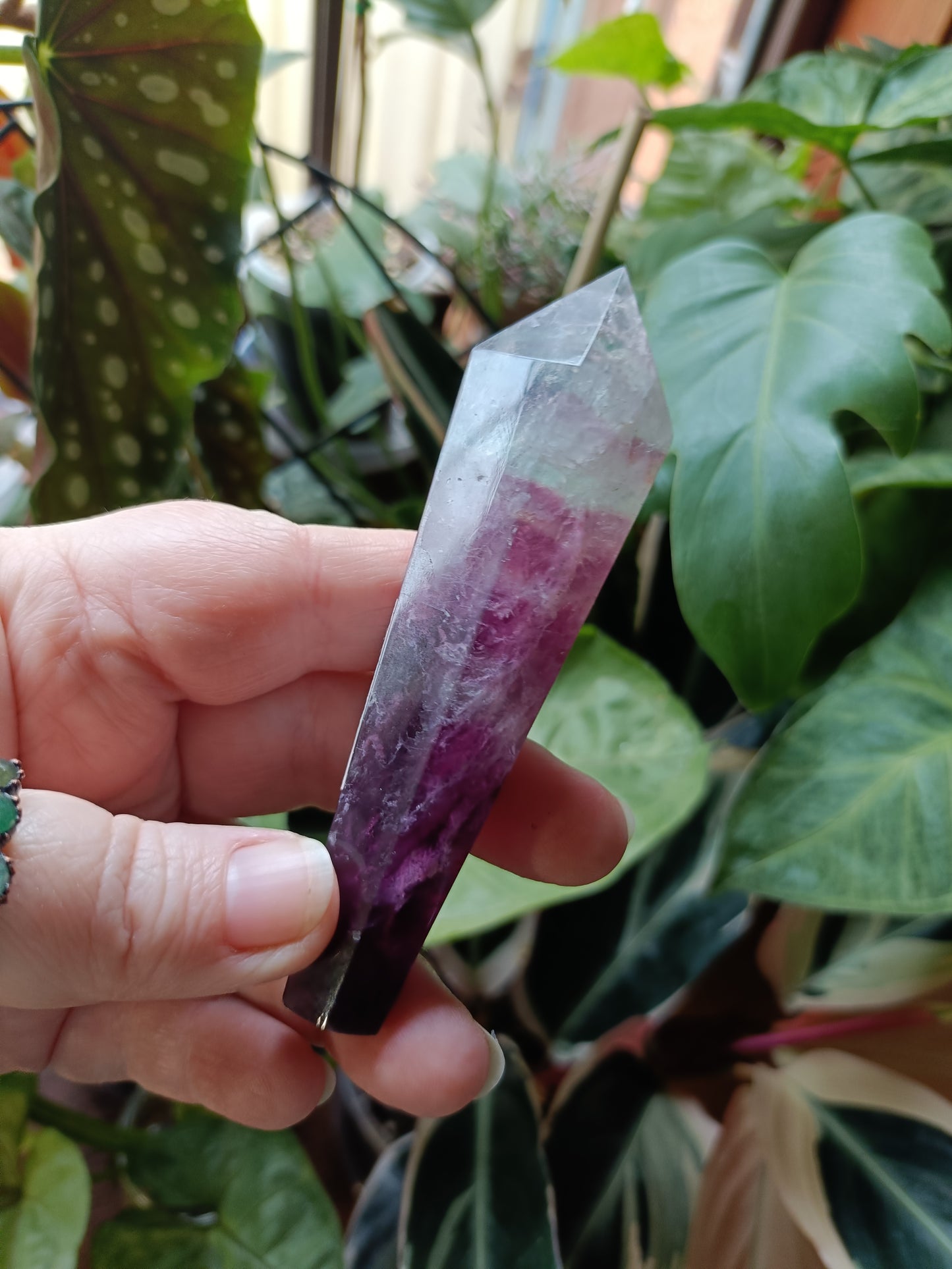 Rainbow Fluorite Wand - 110g